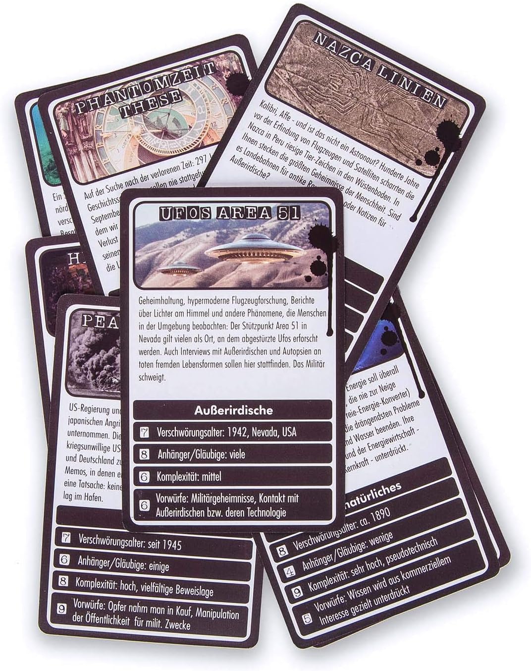 Thumbnail 3 de World Conspiracy Theories Quartet — Le Jeu de Cartes des Plus Grandes Théories du Complot (Version Allemande)