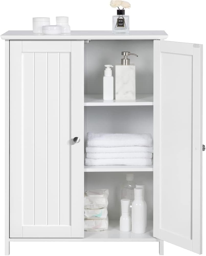 Detalle de Yaheetech Mobiletto da terra 60x30x80,5 cm Bianco