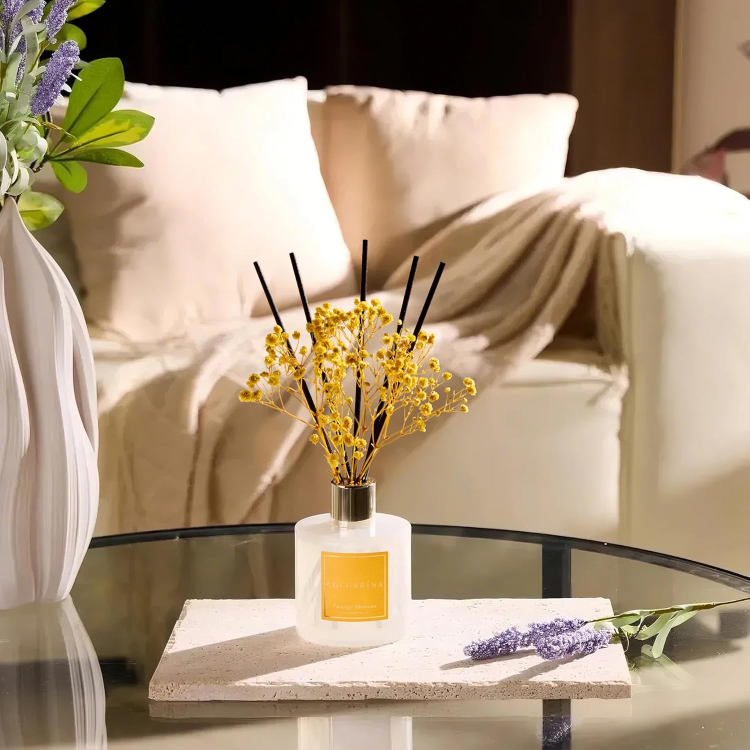 Thumbnail 4 de COCORRÍNA Raumduft Orange Blossom Reed Diffuser, 200 ml mit 8 Duftstäbchen