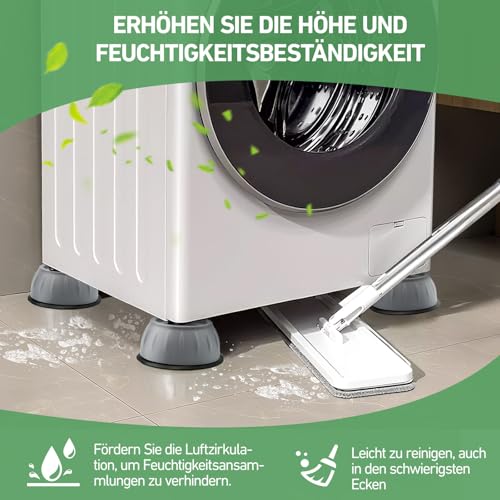 Thumbnail 4 de XIANGLONGY Waschmaschinenfüße 4 Stück – Anti-Vibration Dämpfer, rutschfest