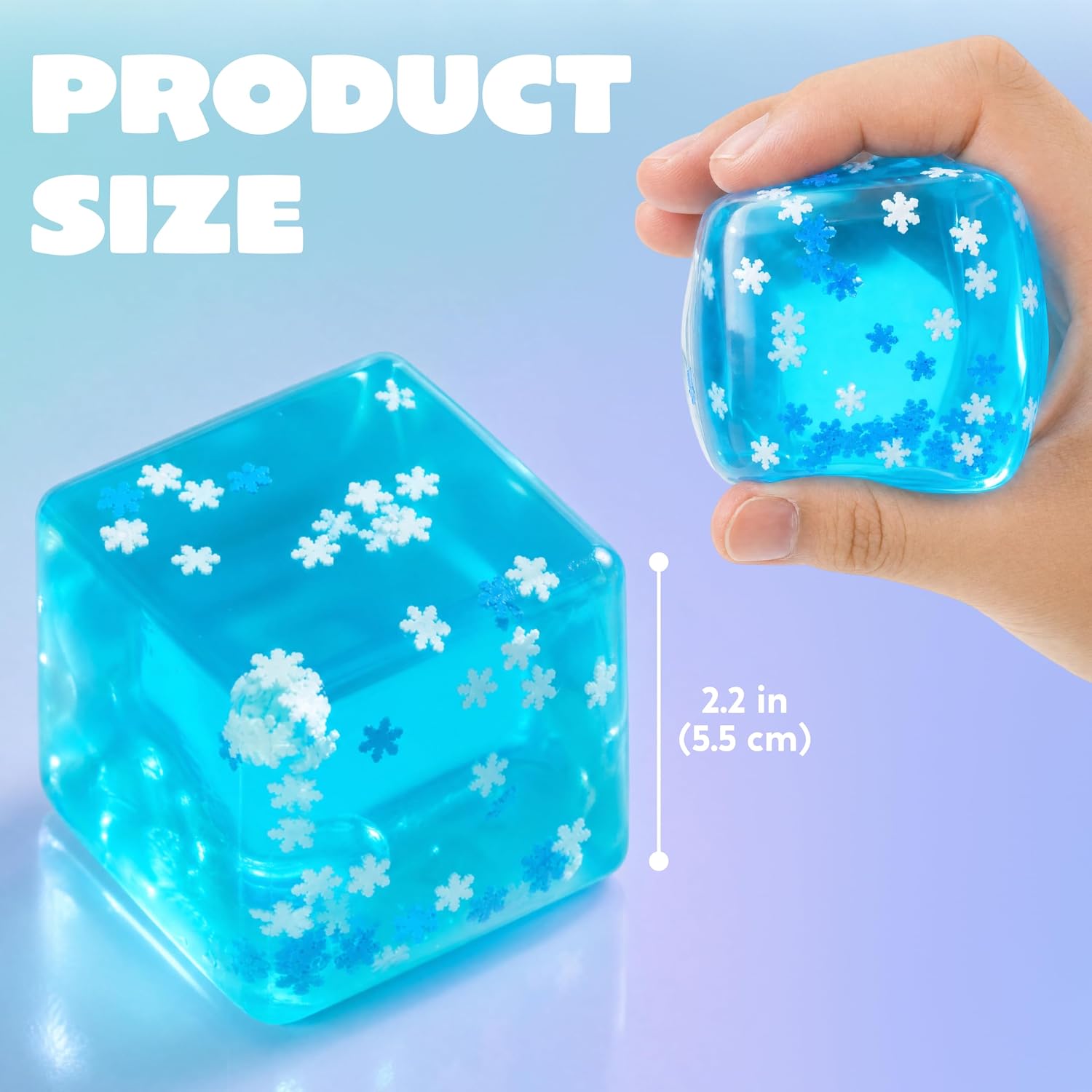 Detalle de JOYIN Squishy Stress Toy, 2.2-Inch Cube