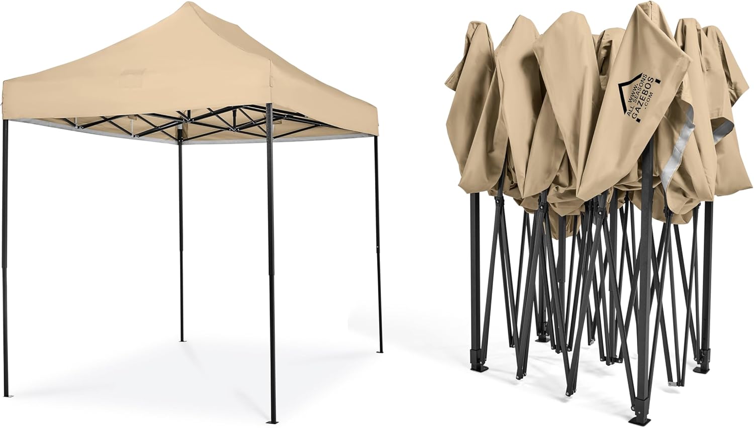 Thumbnail 4 de All Seasons Gazebos Gazebo Pop-up 3x2m Beige – impermeabile, facile da montare