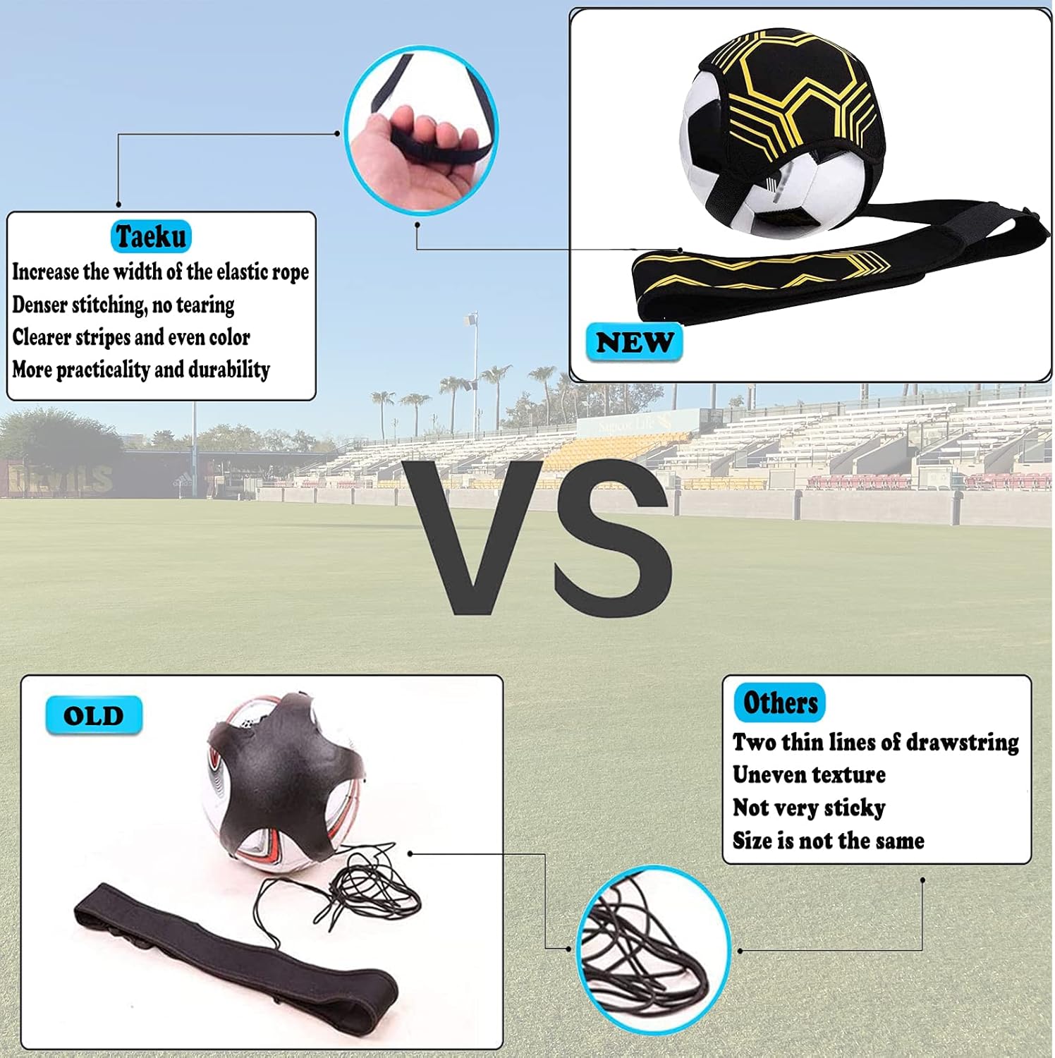 Thumbnail 3 de Taeku Taeku Football Kick Trainer – adjustable waist practice belt for solo ball control