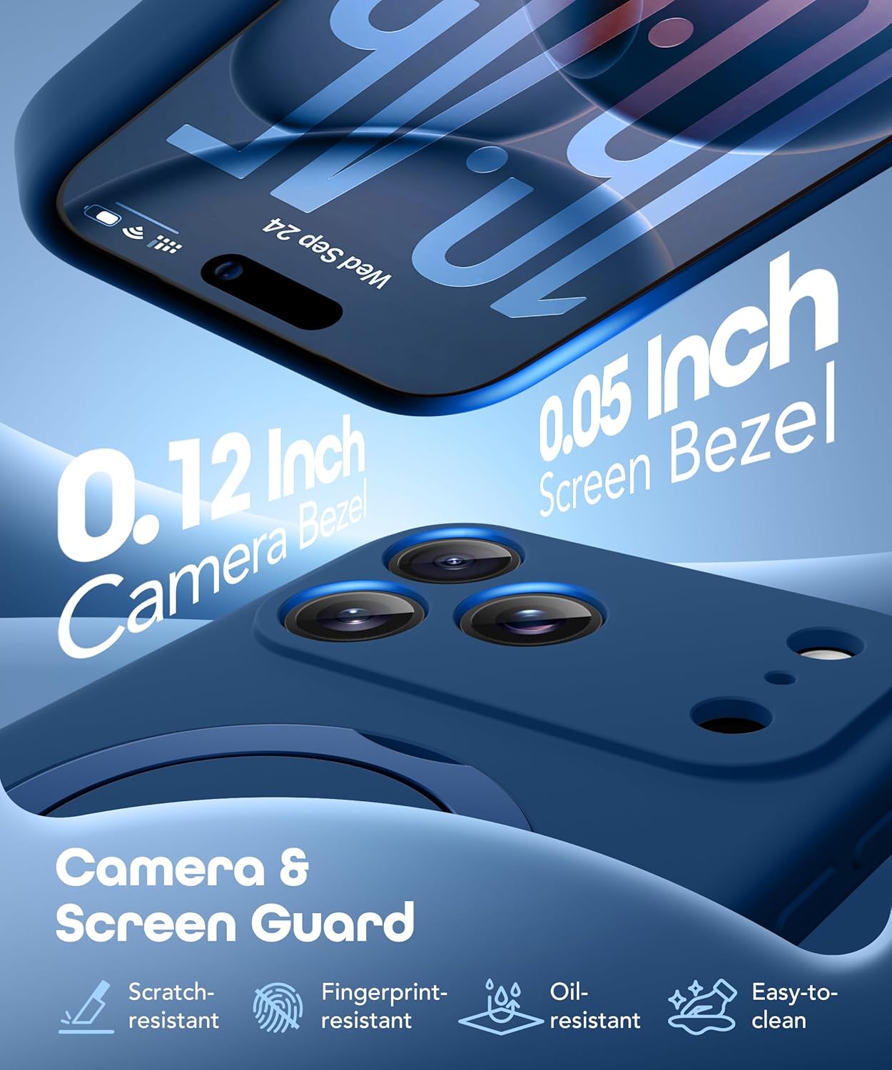 Thumbnail 6 de GolbinBox for iPhone 17 Pro 6.3-inch Case with 360° Magnetic Spin Stand (MagSafe Compatible) — Ice Blue