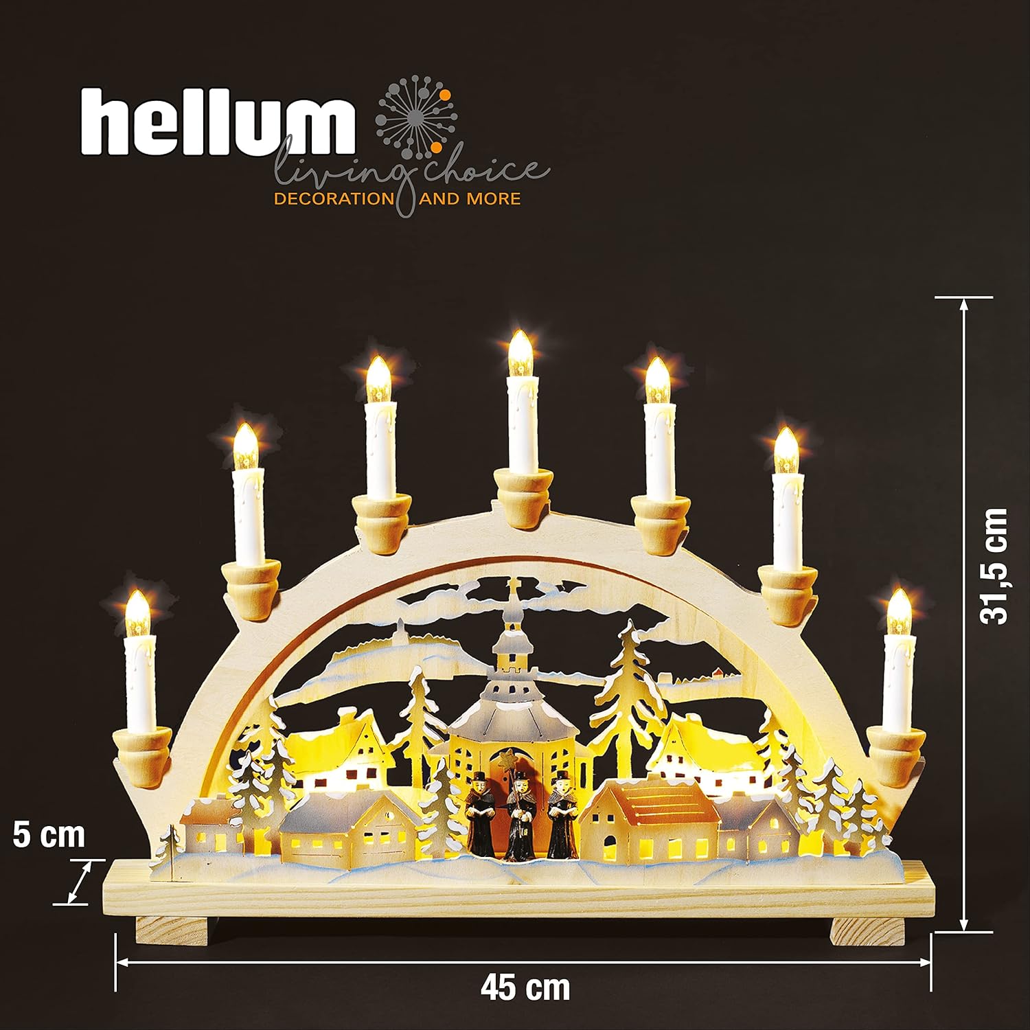 Detalle de Hellum 875515 – łańcuch świetlny A55, 5 W, biały, ze szkła