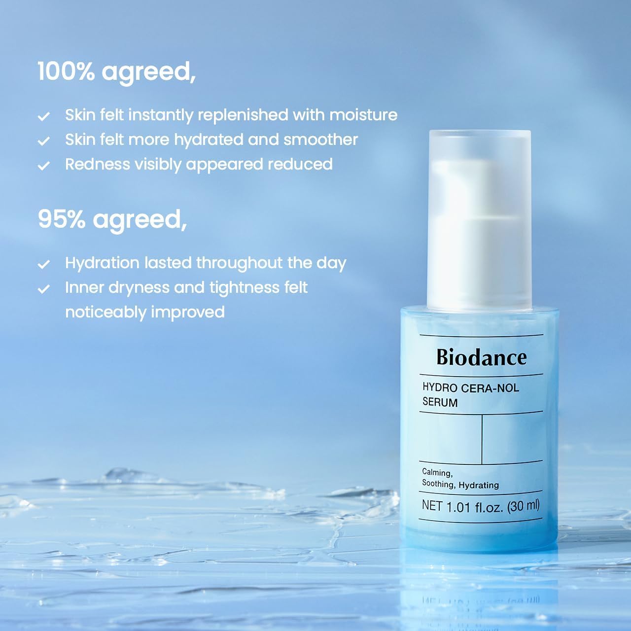 Detalle de BIODANCE Hydro Cera-nol Serum: Siero Viso con ceramidi, D-Pantenolo e Acido Ialuronico per Pelli Sensibili