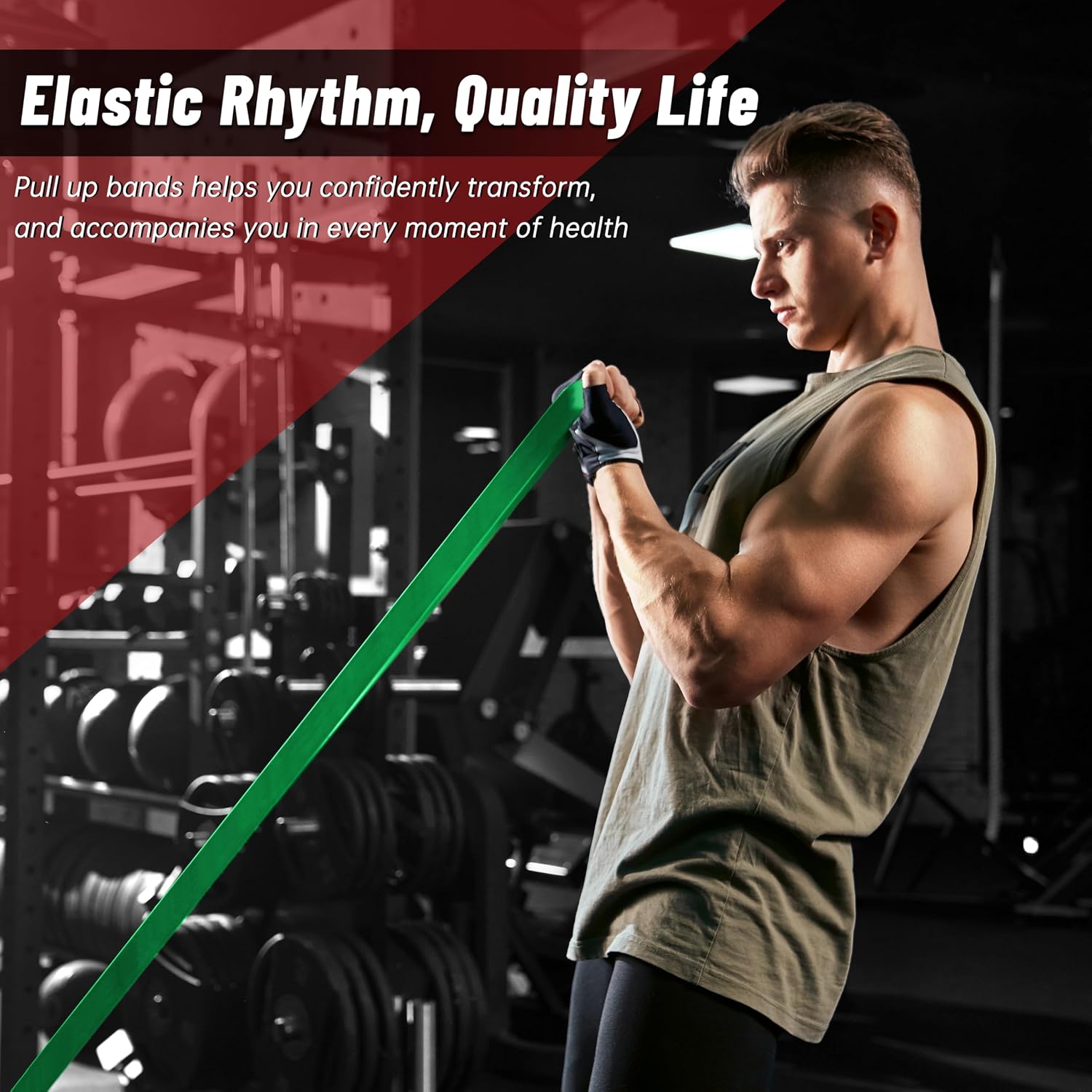 Detalle de Pull Up Assistance Bands – 5-Set Resistance Bands for Full-Body Training