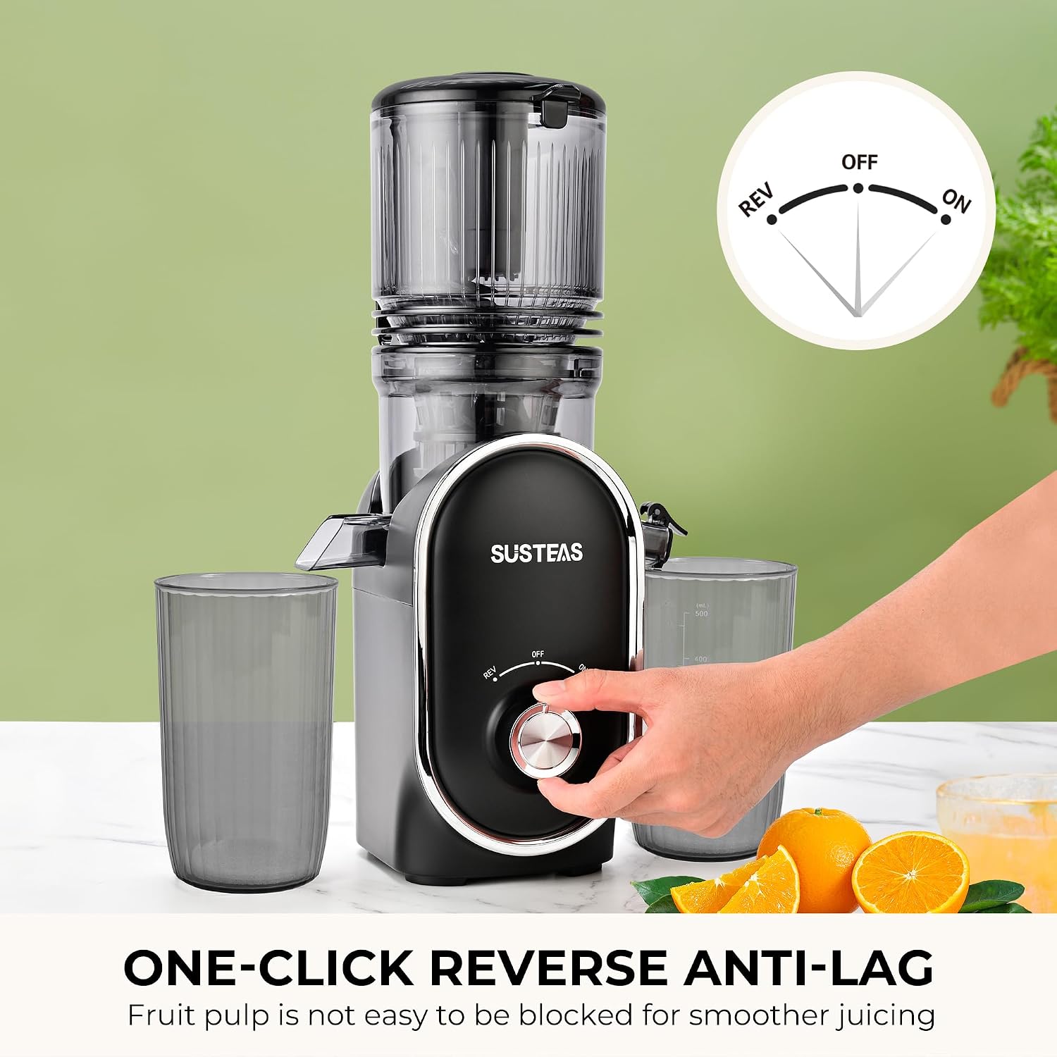 Thumbnail 4 de SUSTEAS Cold Press Juicer 300W, 1.5L capacity 🧃