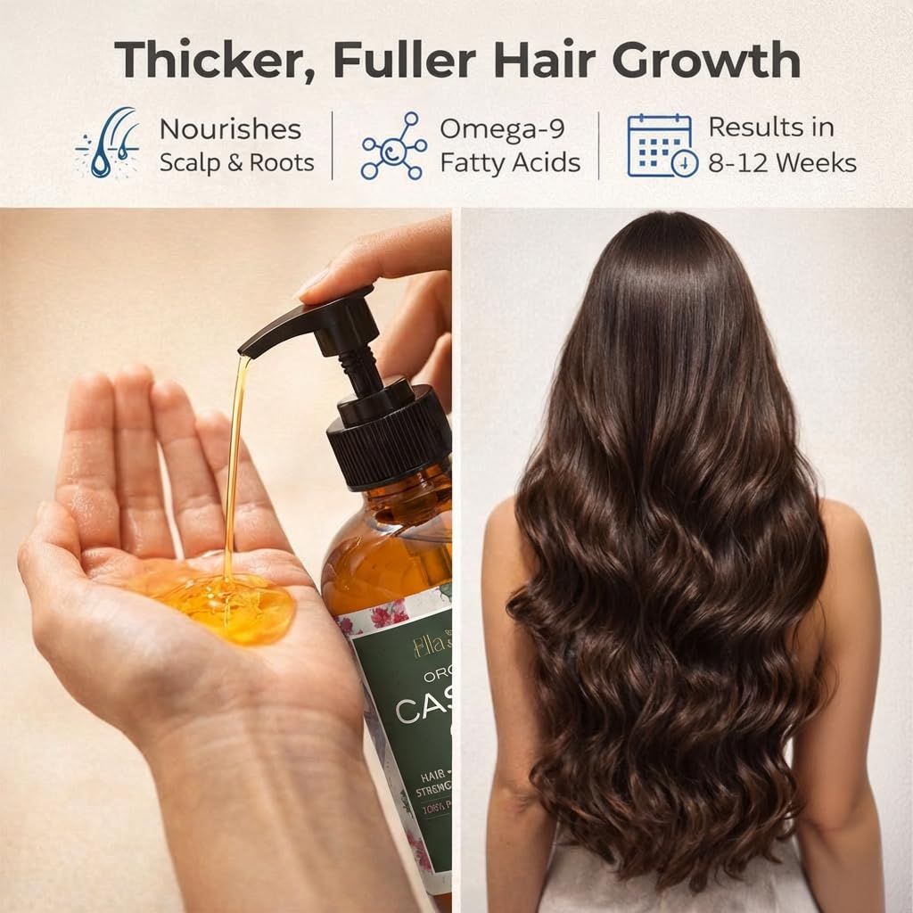 Detalle 2 de Ella & Eden Castor Oil 16 fl oz for Hair Growth