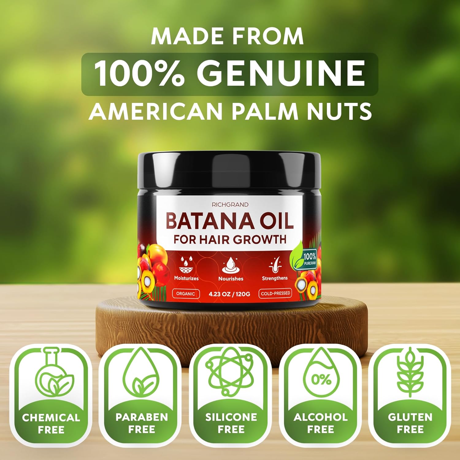 Detalle 2 de Batana Oil for Hair Growth 4.23 oz