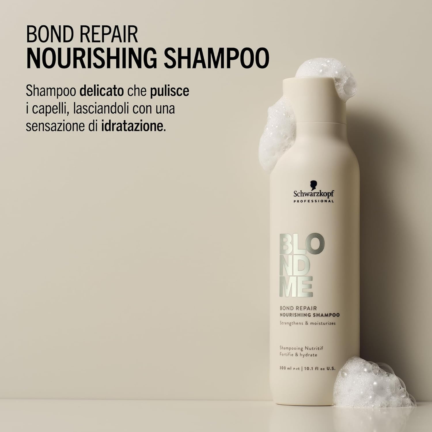 Thumbnail 3 de Schwarzkopf Professional BLONDME Bond Repair Nourishing Shampoo con olio di mandorla e tè bianco