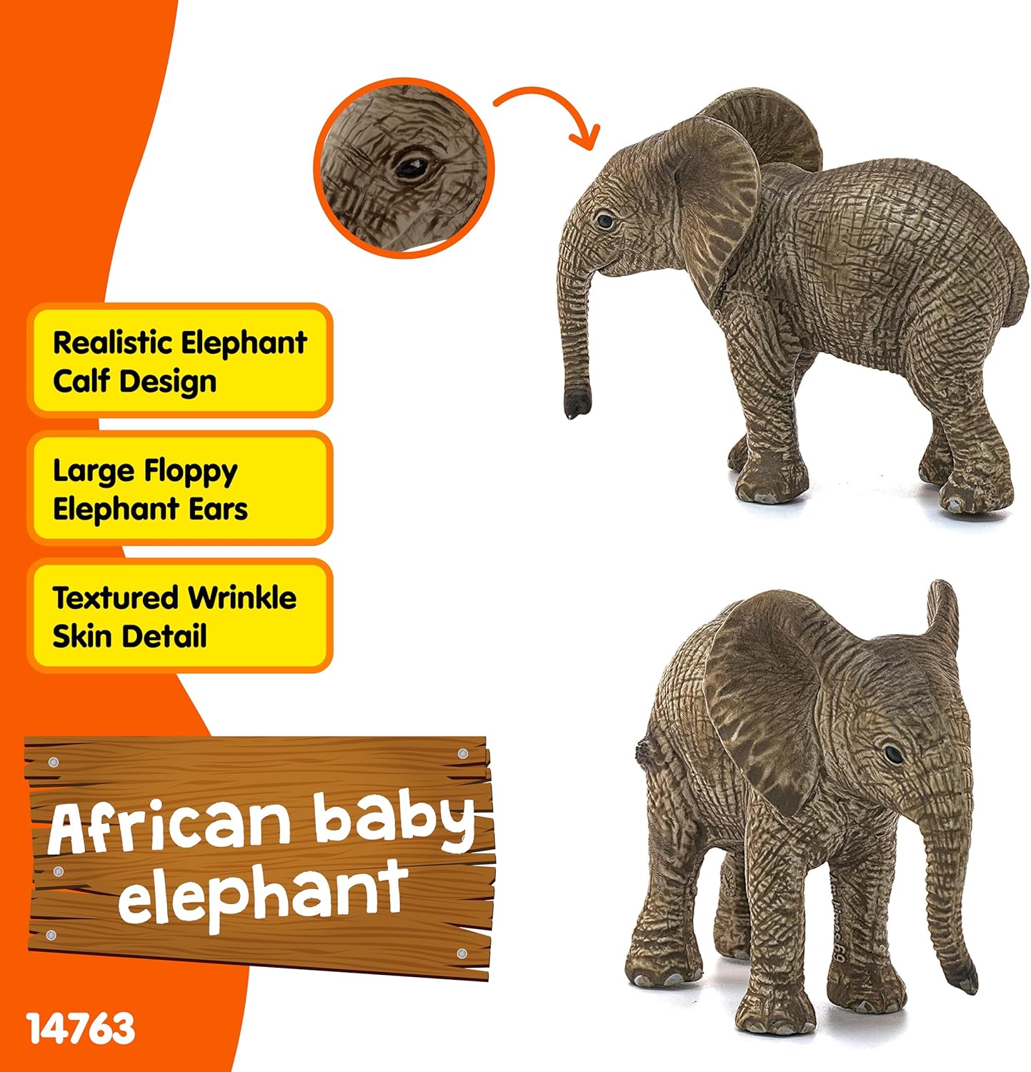 Thumbnail 1 de Schleich 14763 African baby elephant Wild Life figurine (age 3–8)