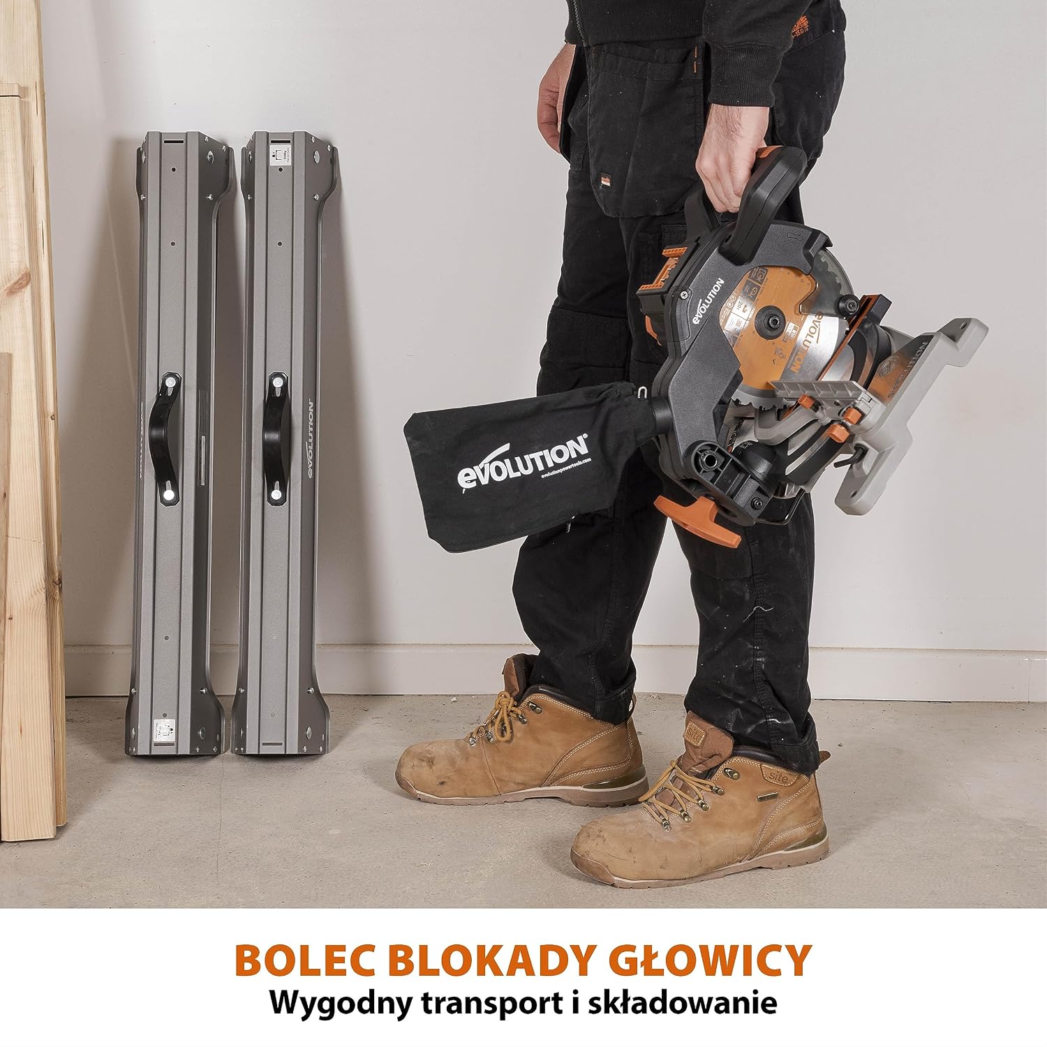 Thumbnail 6 de Evolution Power Tools R185CMS-Li – akumulatorowa ukośnica 185 mm do wielu materiałów