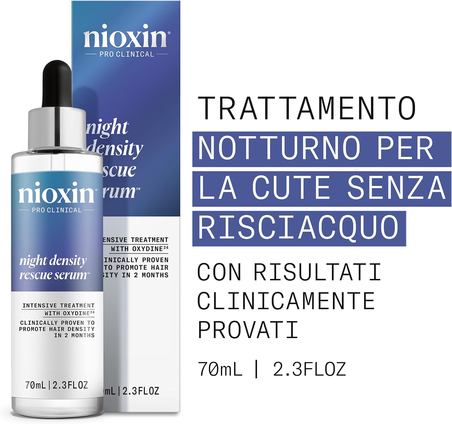 Thumbnail 1 de Nioxin Night Density Rescue Serum (70 ml) – Siero fortificante notturno con zenzero e caffeina per la densità dei capelli