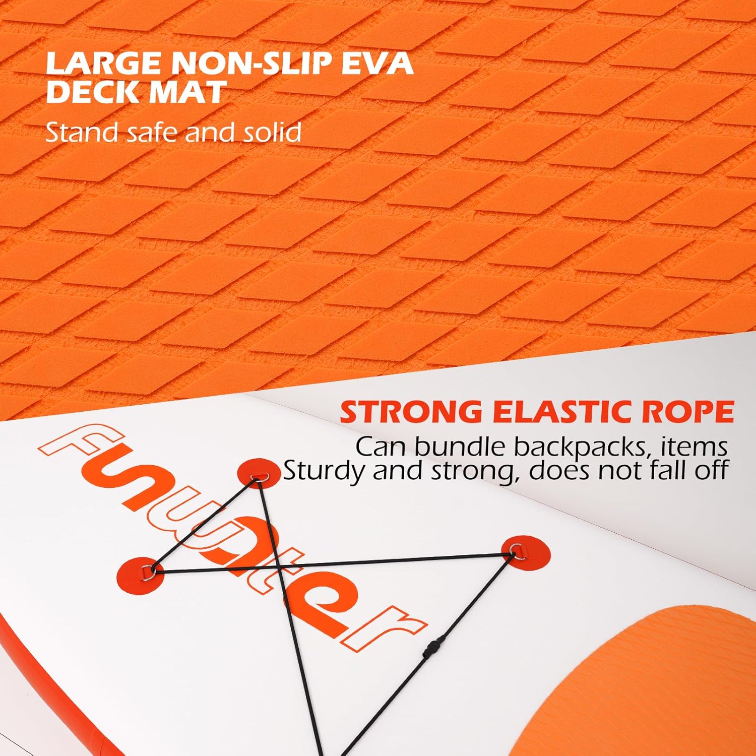 Thumbnail 3 de FunWater Inflatable Ultra-Light 10'6" Stand Up Paddle Board Kit with Non-Slip EVA Deck