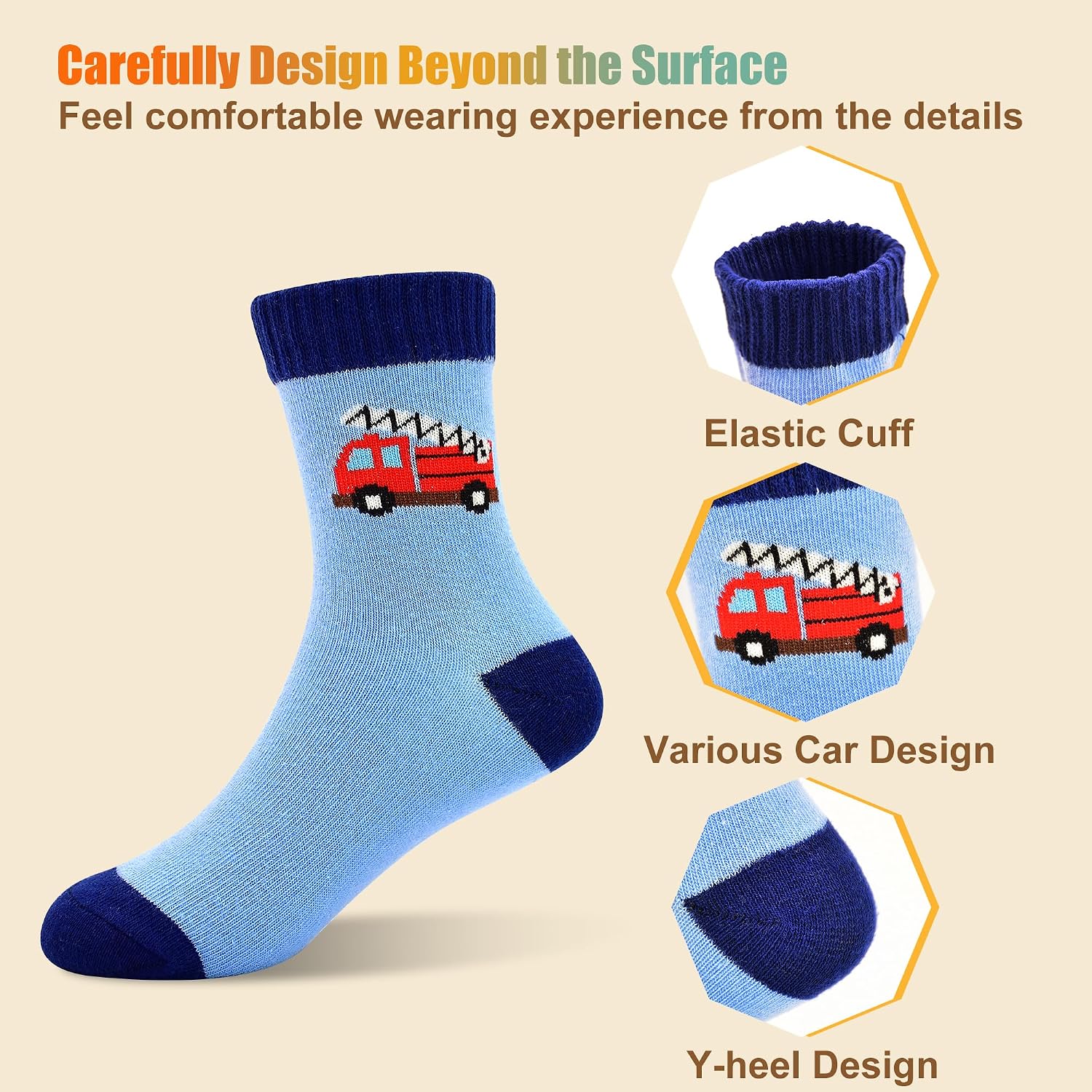 Thumbnail 3 de GENTABY Boys Cotton Socks 10 Pack