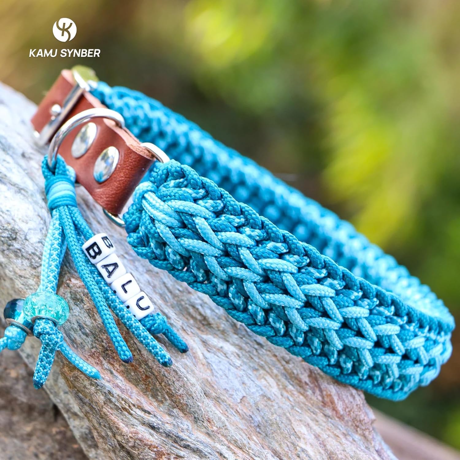 Detalle de Kamu Synber Paracord 3mm x 100m Paracord 425 – 192 kg Tragkraft, Dunkelblau