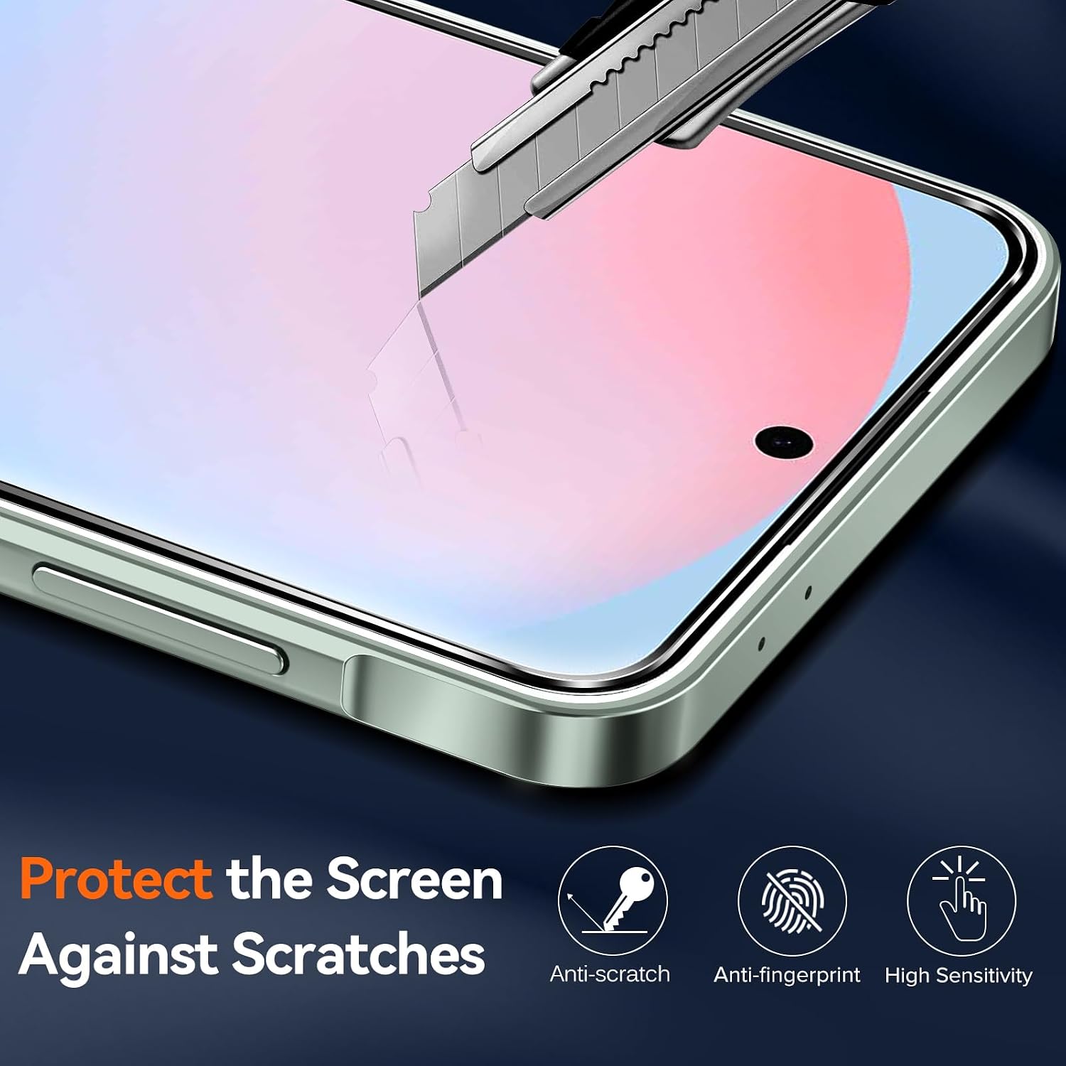 Detalle de iVoler Cover Trasparente Anti-Ingiallimento per Samsung Galaxy A56 5G – 2 Vetri Temperati + Paraurti TPU Morbido