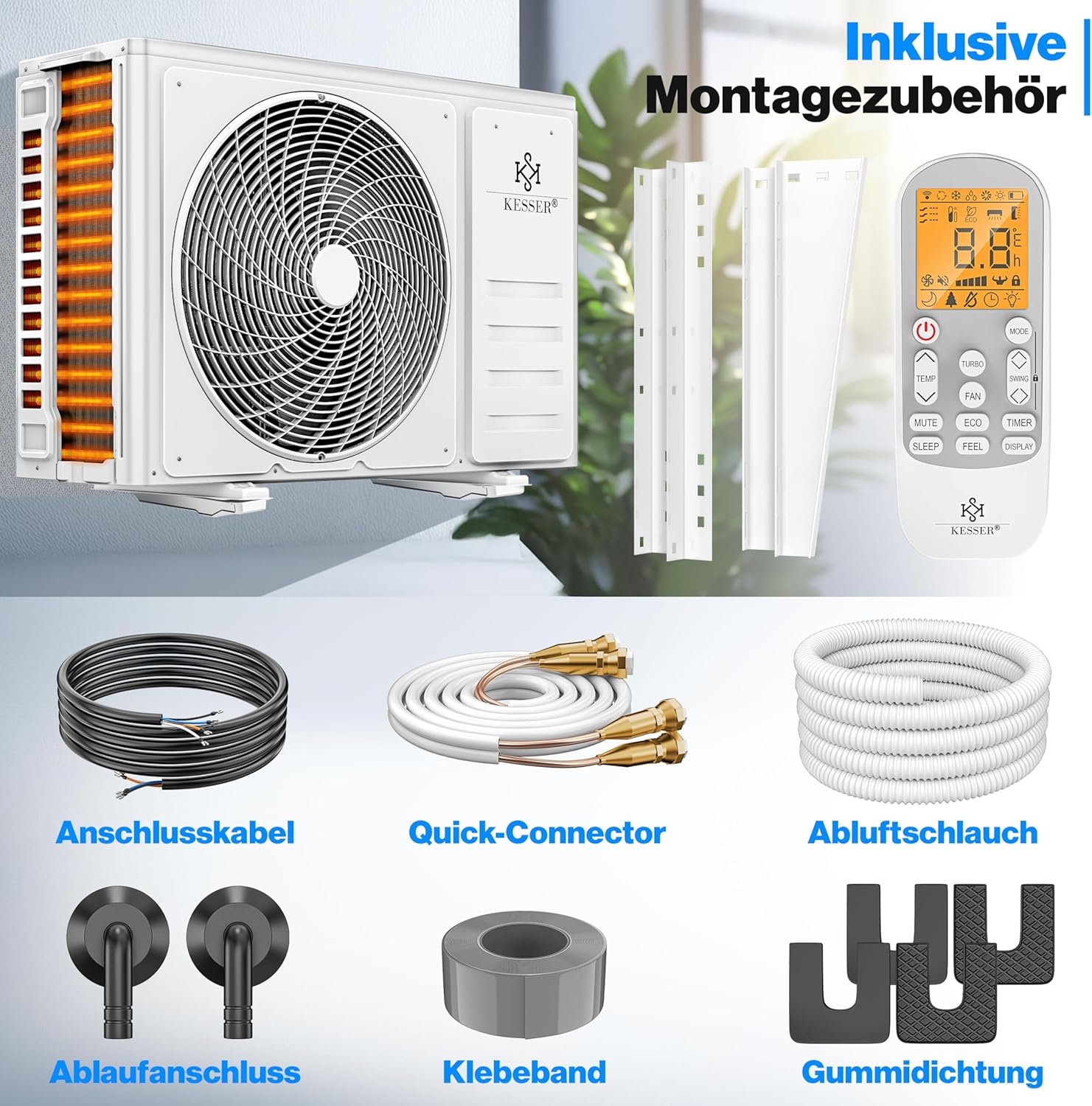 Thumbnail 4 de KESSER® Split Klimaanlage 9000 BTU WLAN