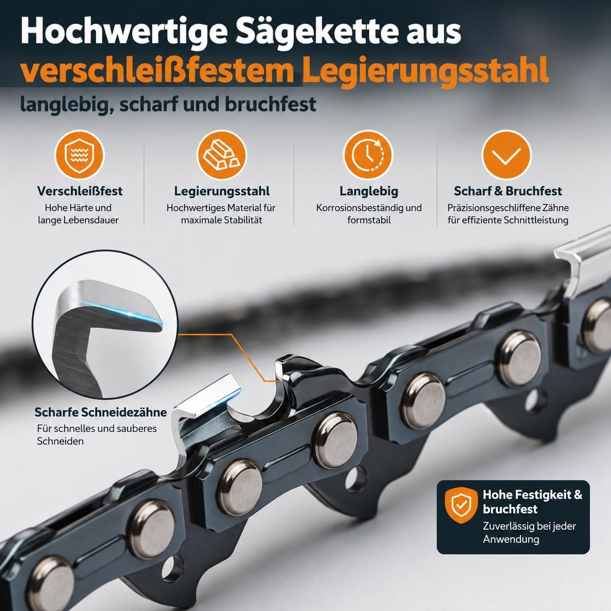Thumbnail 1 de QZYIPI Q40JL zaagkettingen, 40 cm, 3/8″ LP, 56 schakels