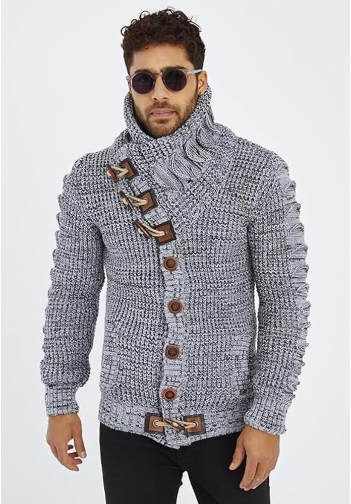 Thumbnail 1 de Leif Nelson LN-5575 Maglione Uomo con Collo a Scialle
