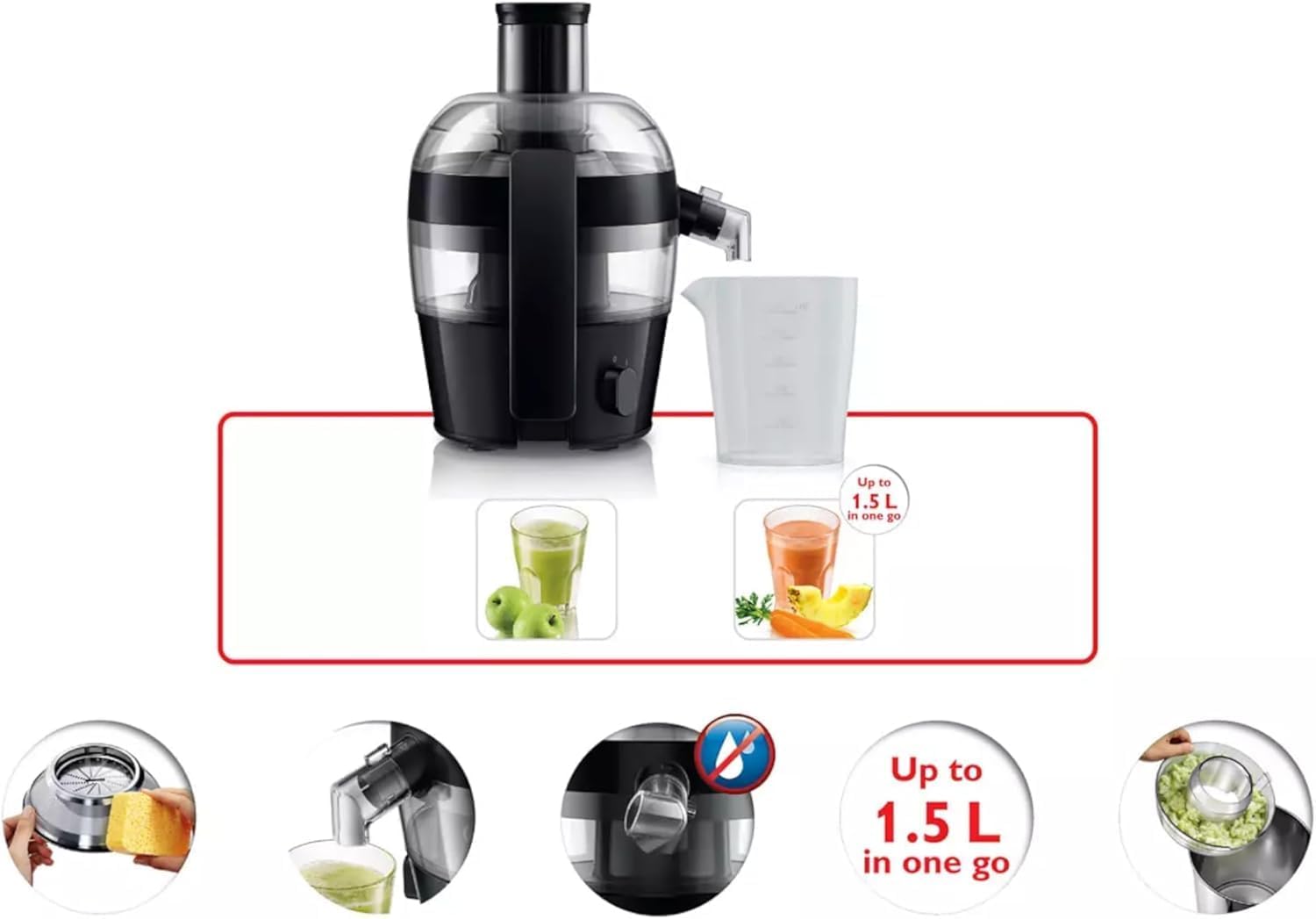 Thumbnail 3 de Philips Viva Collection Compact Juicer HR1832/01