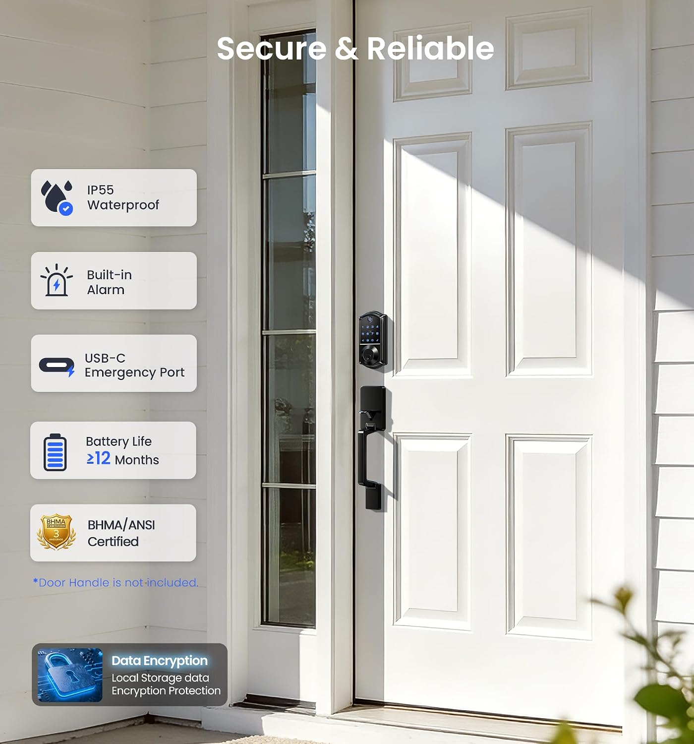 Detalle 1 de Veise Fingerprint Smart Door Lock VE017