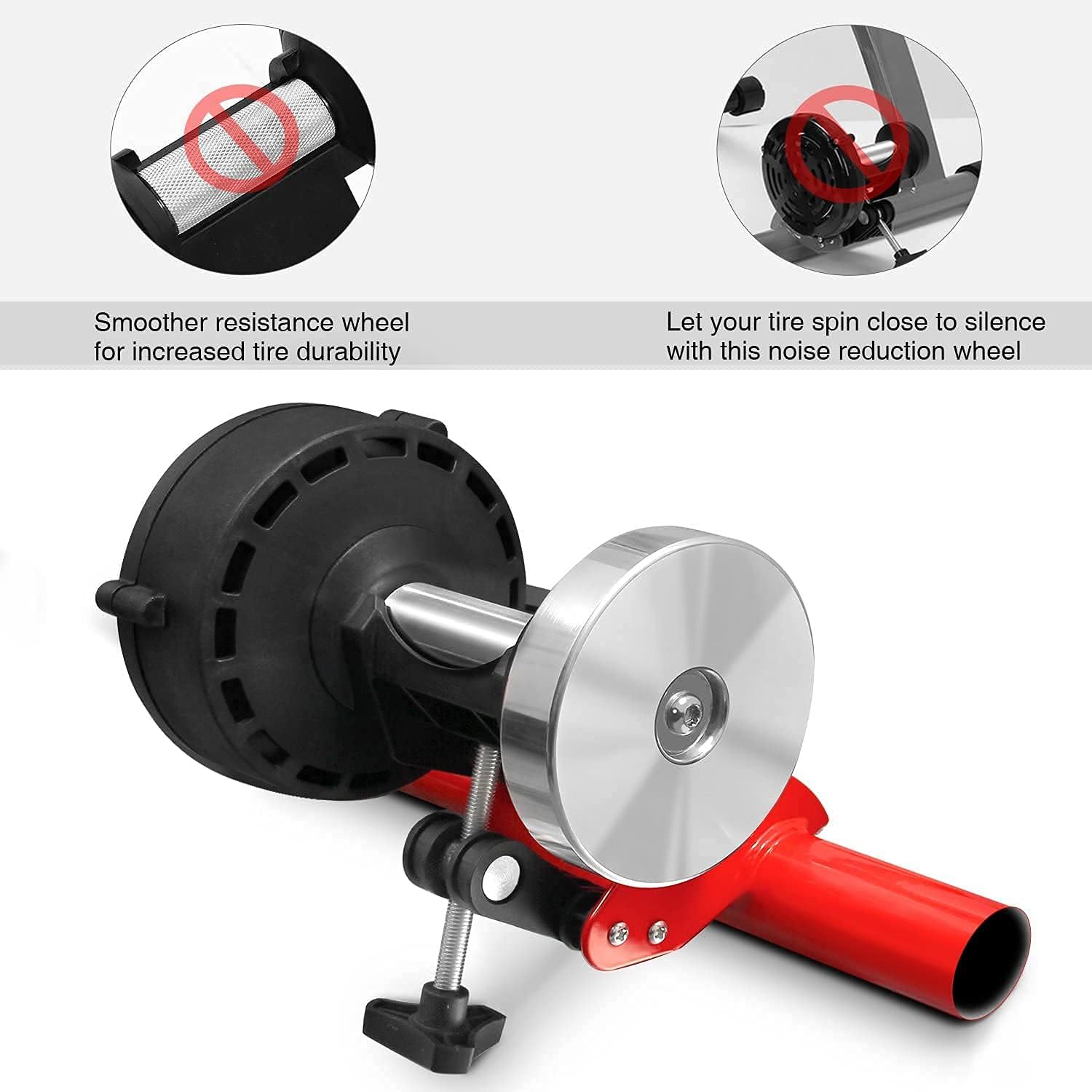 Detalle 2 de Sportneer Turbo Trainer magnetic stationary bike trainer for 26–28" & 700c wheels