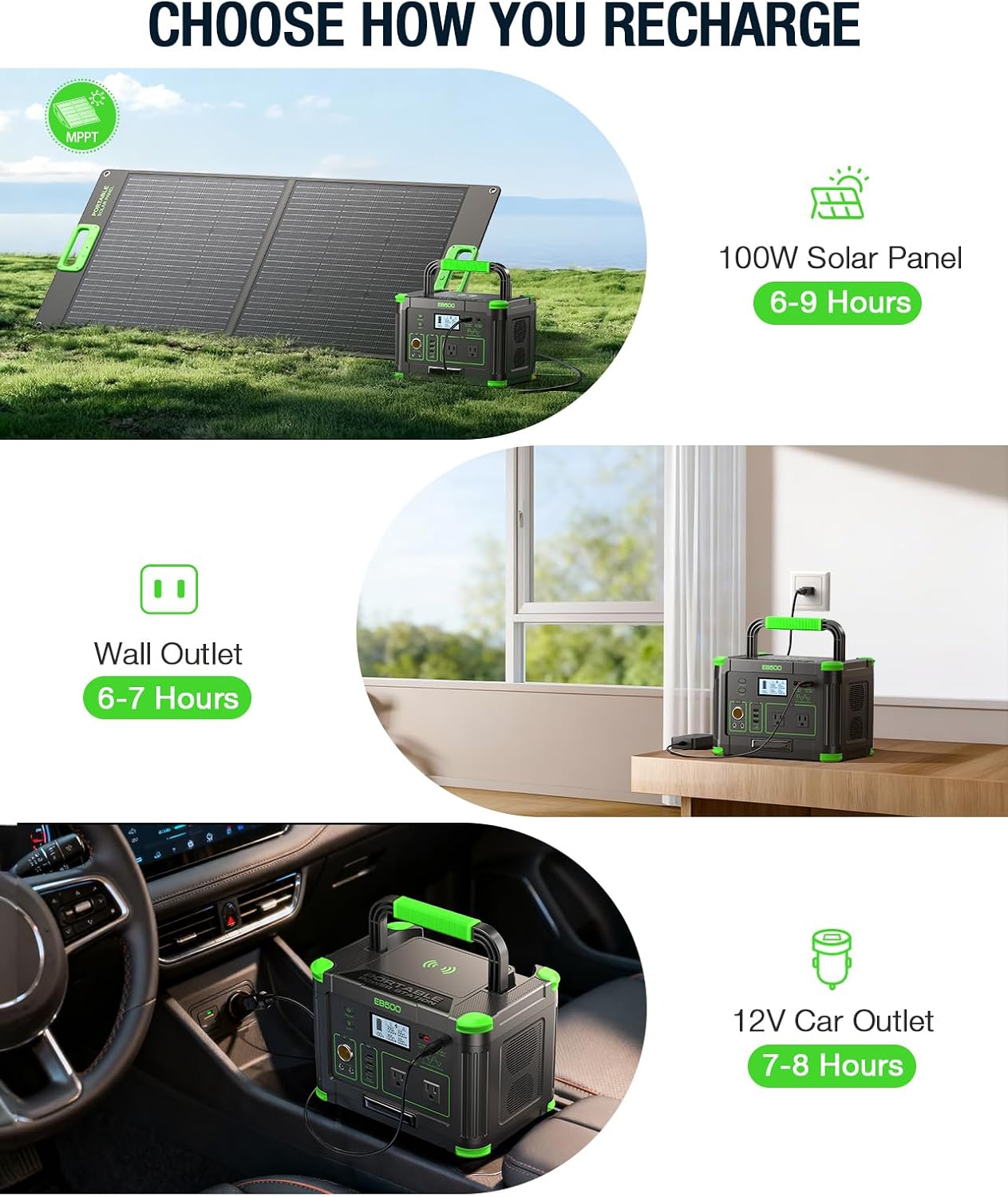 Detalle 2 de Portable power station 519.48Wh