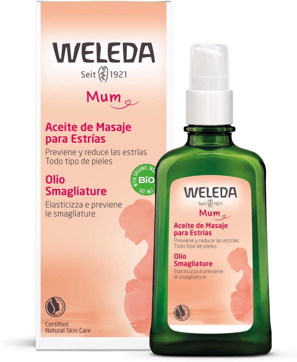 Weleda Olio smagliature 100 ml per gravidanza e post parto