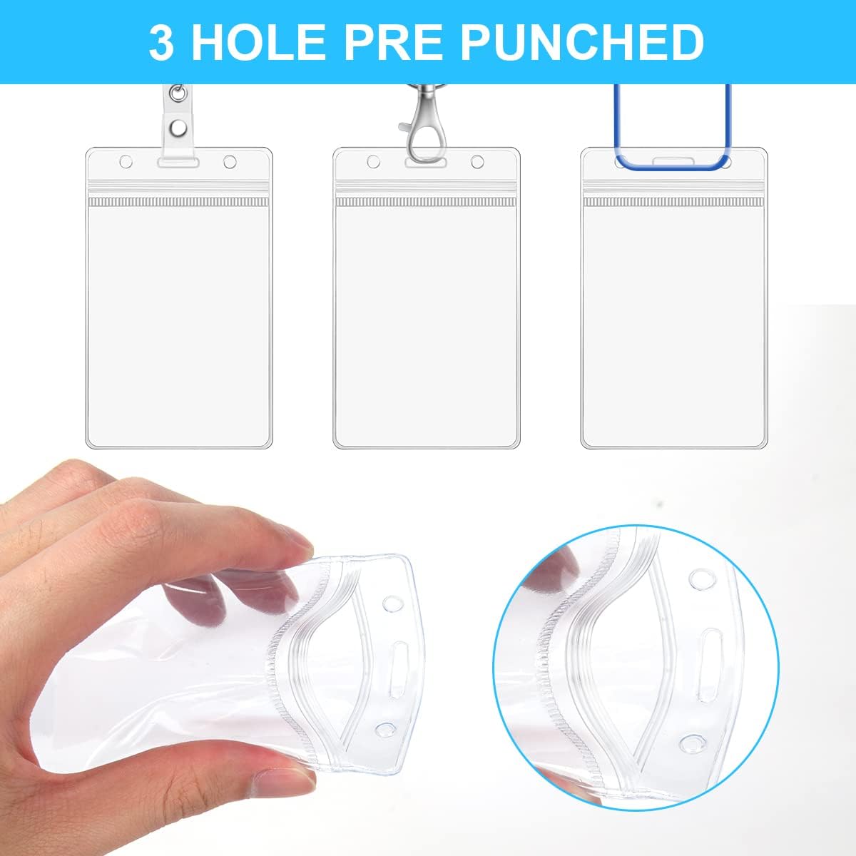 Thumbnail 3 de Vicloon Porta Badge 50 pezzi 🪪