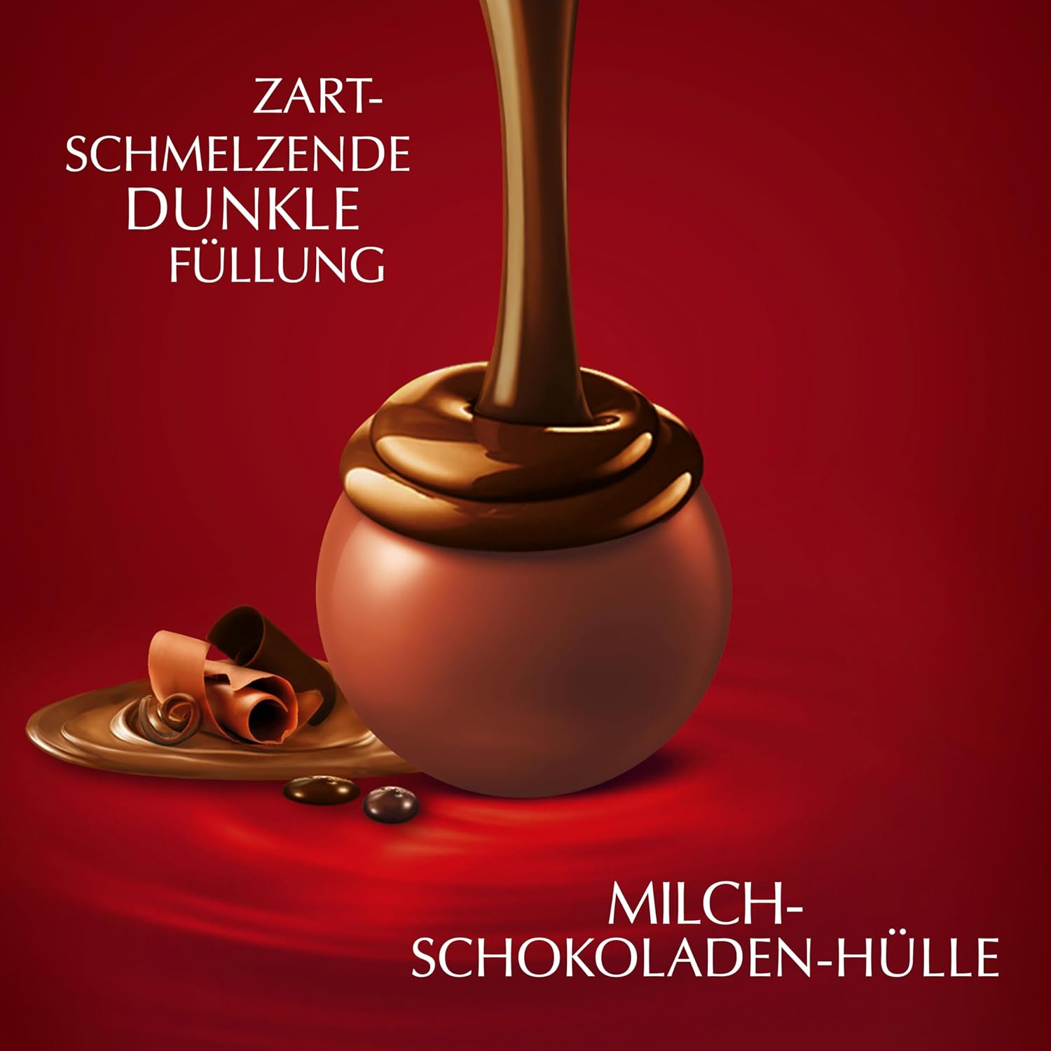 Detalle de Lindt LINDOR Double Chocolate 1 kg Beutel 🍫