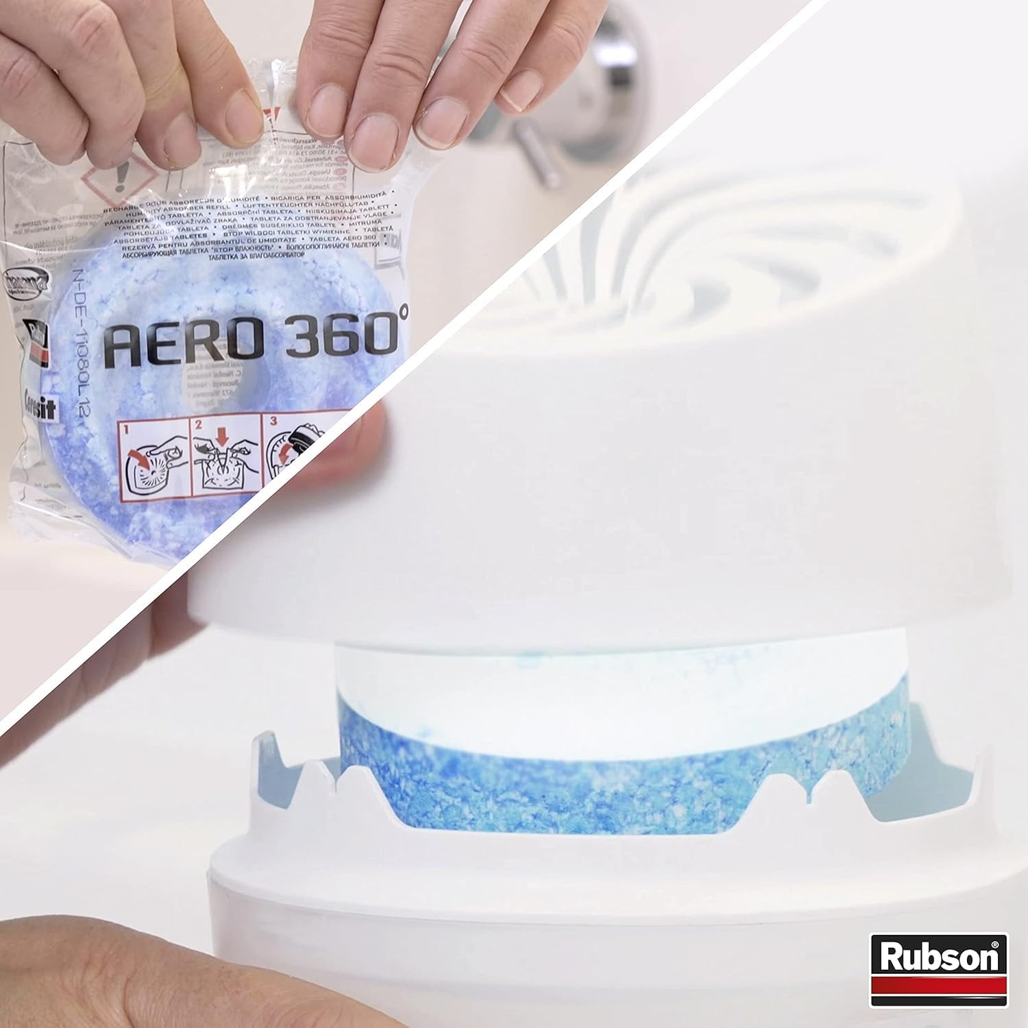 Thumbnail 5 de Rubson Aero 360° Compact Absorbeur d'humidité + recharge 450 g — Déshumidificateur d’air anti-odeur