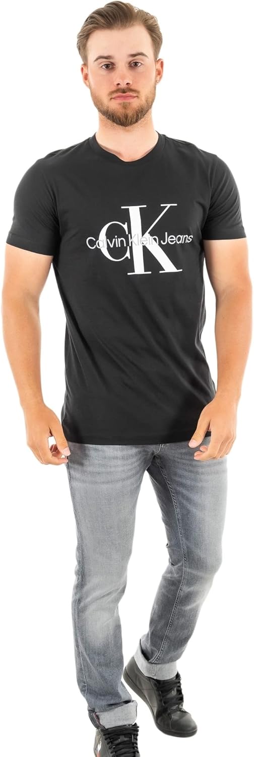 Thumbnail 4 de Calvin Klein Core Monologo Slim Tee J30j320935 – Maglietta a Maniche Corte, Bianco, Uomo L