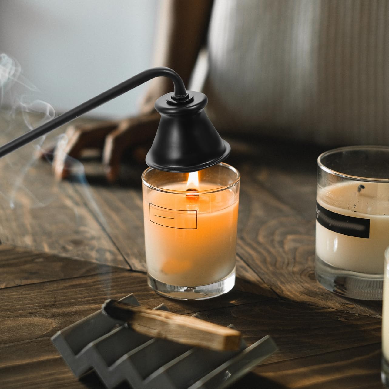 Thumbnail 2 de Ciieeo Black Metal Candle Snuffer Cap with Long Handle – Portable, Safe & Stylish