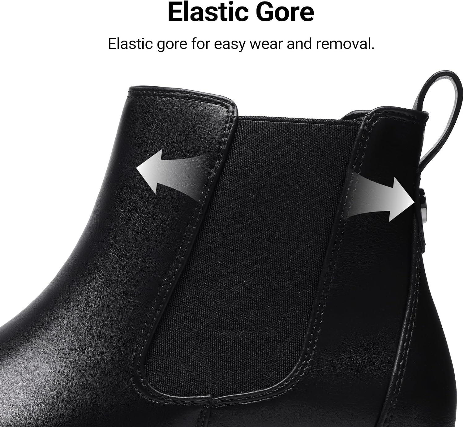 Thumbnail 6 de DREAM PAIRS Women's Chelsea Ankle Boots, Low-Heel Slip-On with Elastic Sides