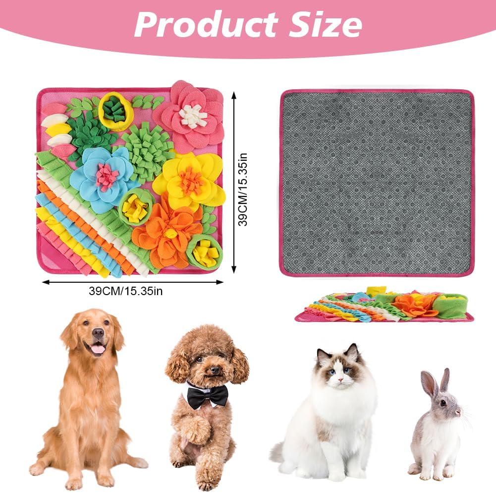 Thumbnail 1 de OSDUE Snuffle Mat for Dogs (39 x 39cm) – slow feeding & scent training puzzle mat for large and medium puppies