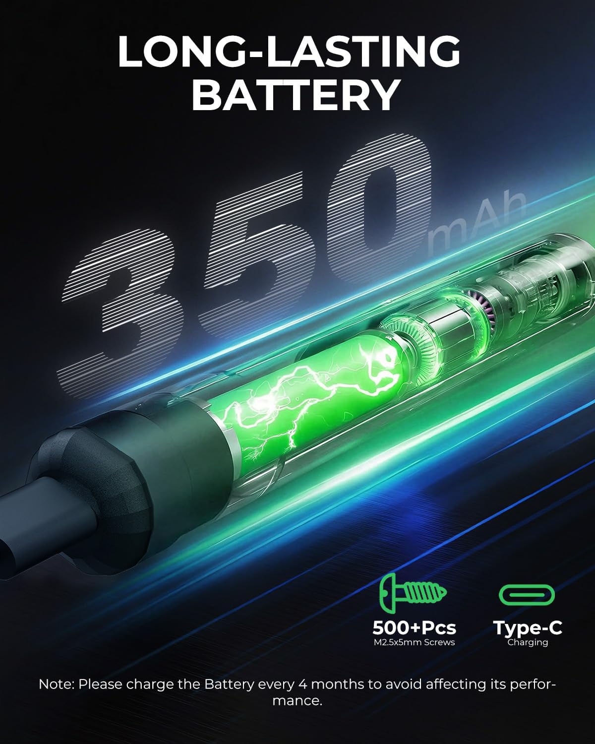 Thumbnail 4 de 3.7V Mini Electric Screwdriver Set 68-in-1 — 64 S2 bits 🛠