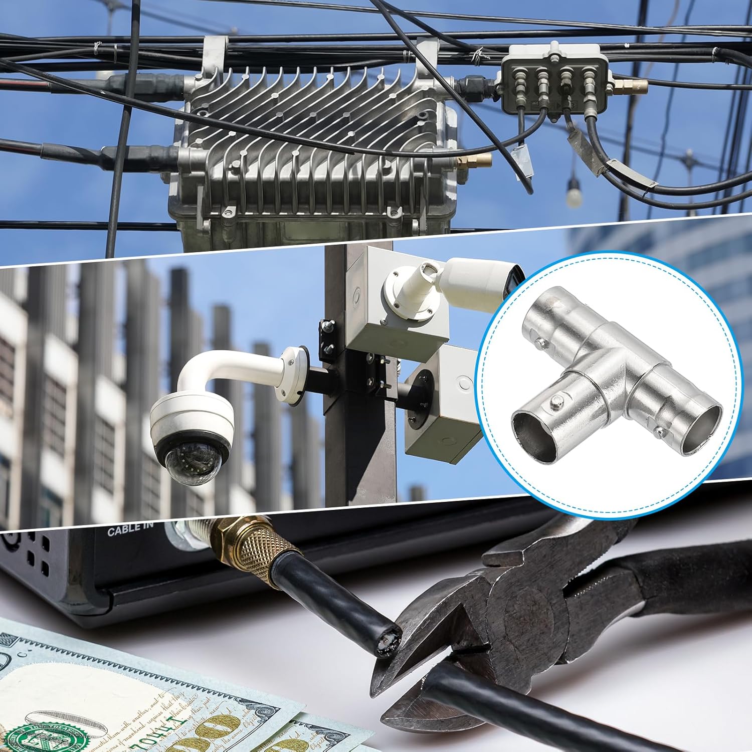 Thumbnail 5 de PATIKIL BNC Female to BNC Dual Female Adapter (6-pack) for CCTV antenna coax links