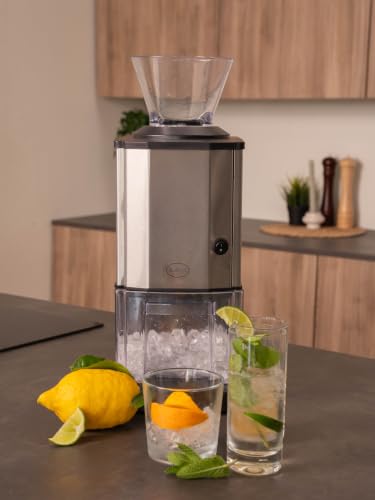 Thumbnail 14 de RGV Mojito Junior: Spaccaghiaccio Elettrico 80W in Acciaio Inox, 20 kg/h, contenitore estraibile e imbuto amovibile