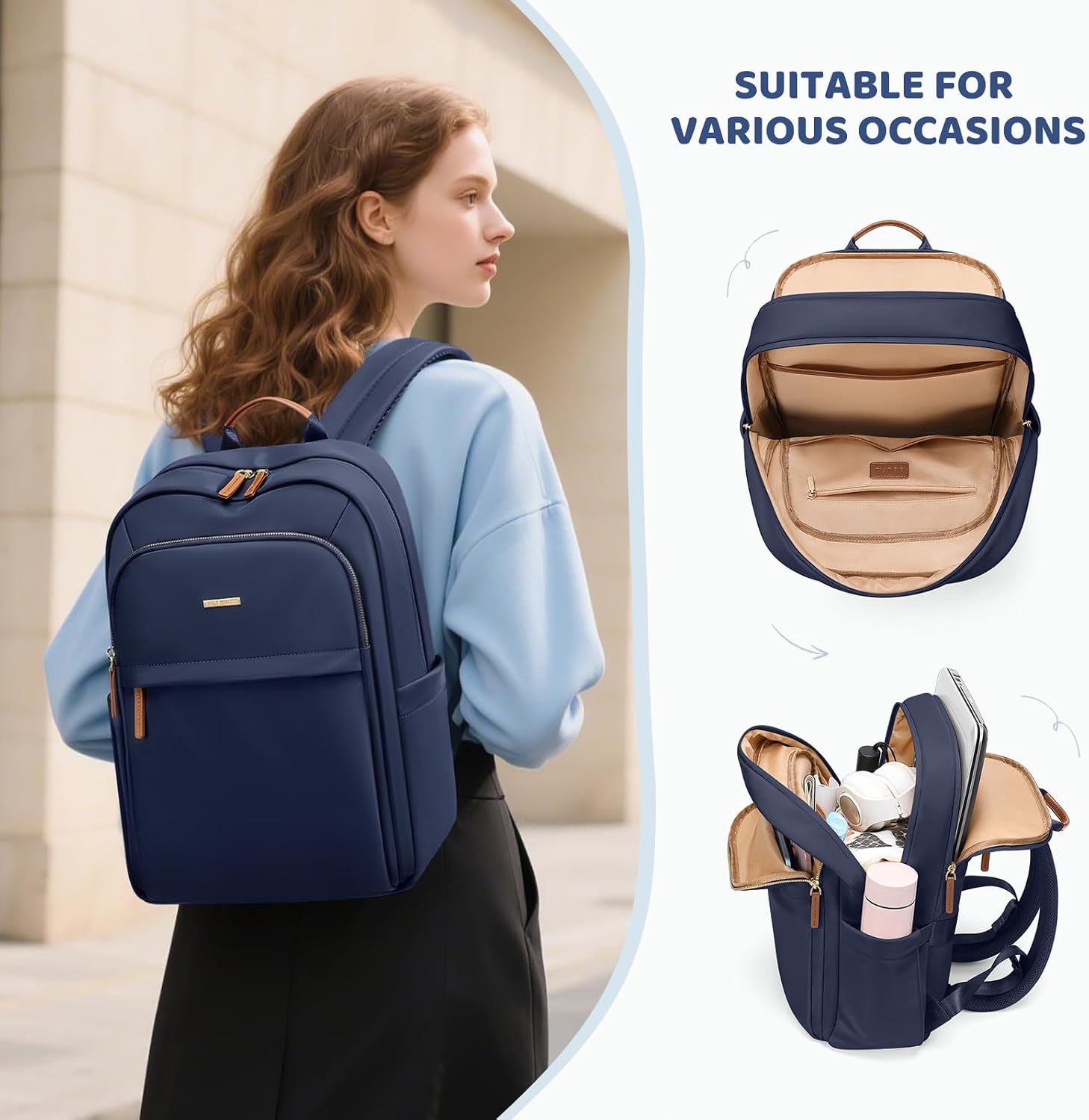 Thumbnail 6 de GOLF QUALITY 16-Inch Travel Backpack for Women with Laptop Compartment