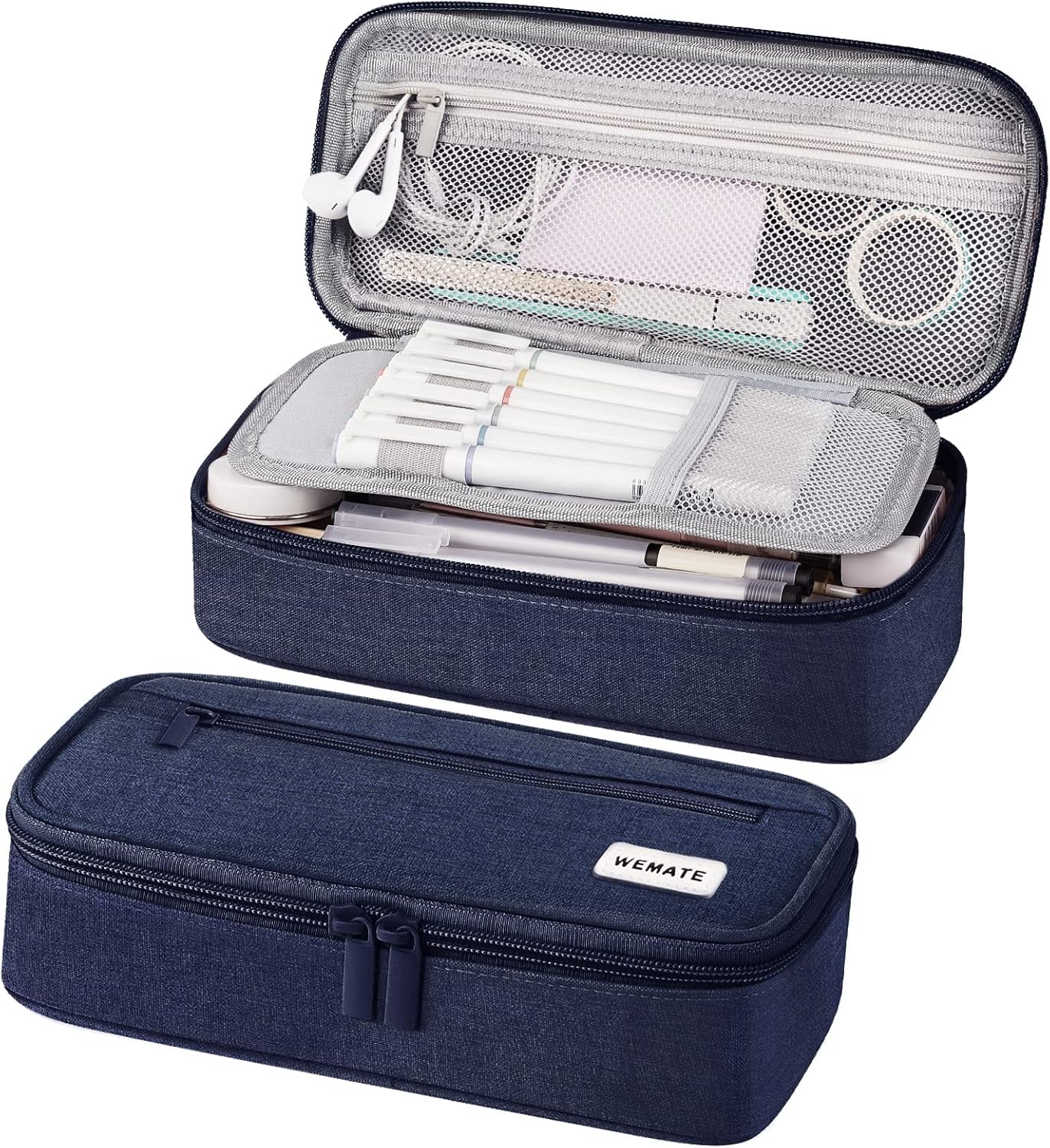 WEMATE Federmäppchen 9×4,3×2,4 Zoll
