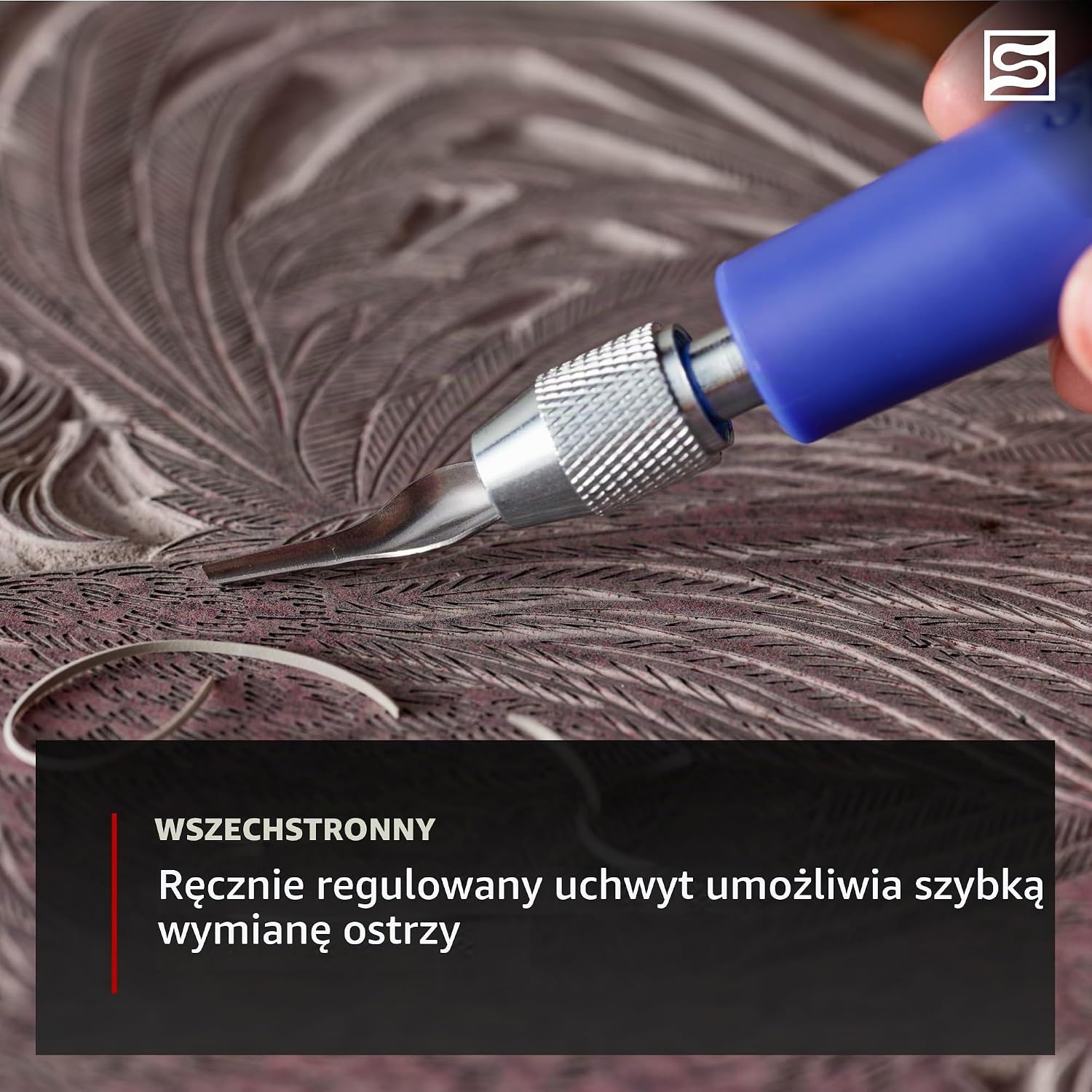 Detalle de Speedball Linoleum Cutter Asortyment #1 – zestaw do linorytu z uchwytem i 5 ostrzami