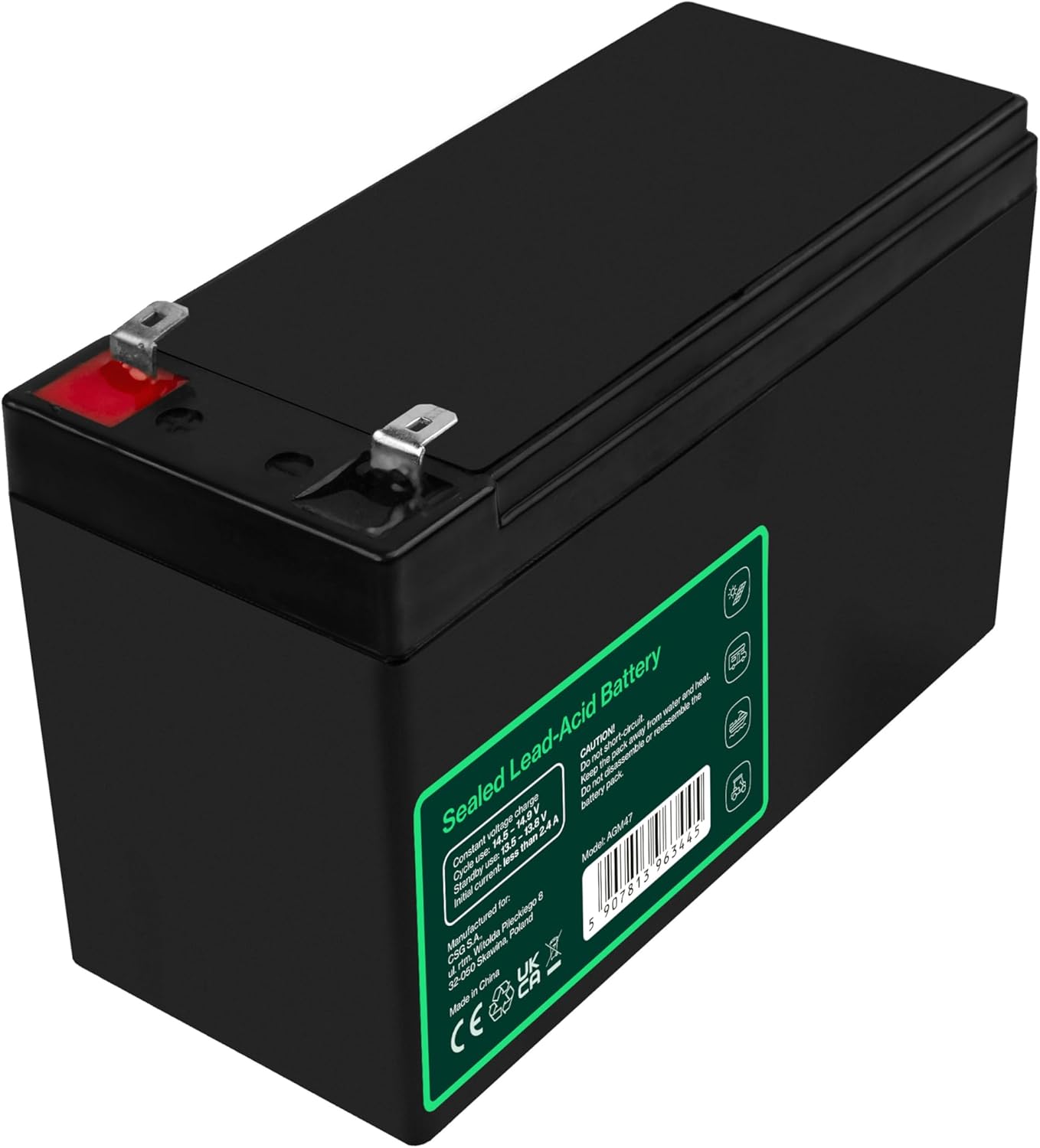 Thumbnail 4 de Greencell Batteria AGM 12V 8,5Ah VRLA esente da manutenzione per UPS, allarmi e sistemi di emergenza