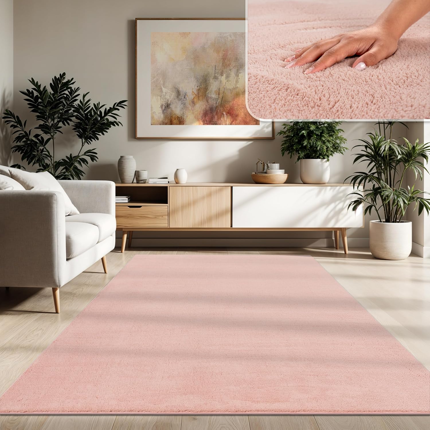 Detalle de Paco Home Tapis 120x160 cm Rose