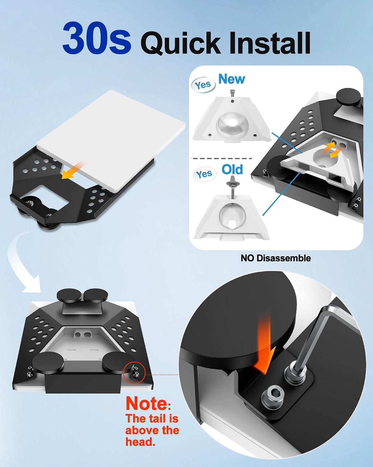 Thumbnail 5 de Starlink Mini Mount: Magnetic Car Roof Base for Starlink Mini (Black)
