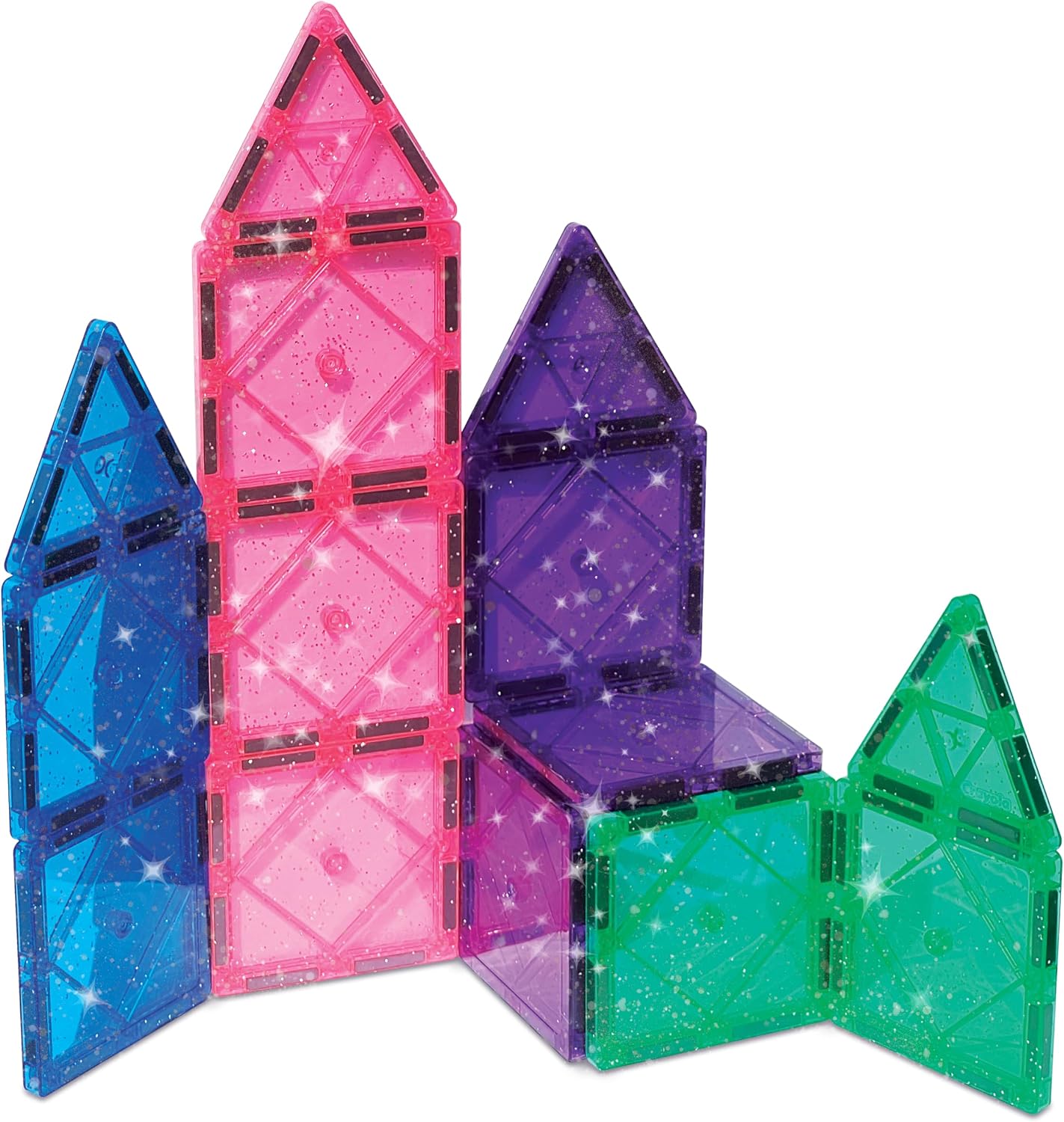 Thumbnail 2 de CreateOn Crayola Magnetic Tiles: 14-Piece Glitter Building Set for Kids