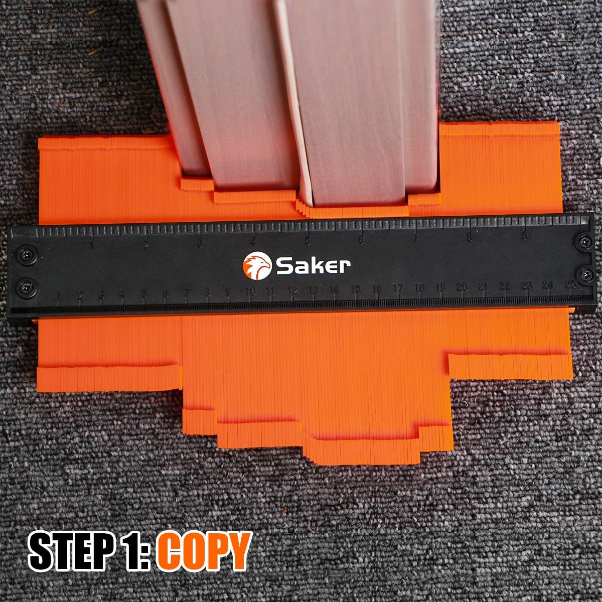 Thumbnail 2 de Saker Contour Gauge Profile Tool (Adjustable Lock) – 2pcs, 5 + 10 inch (12 + 25 cm) for copying irregular shapes
