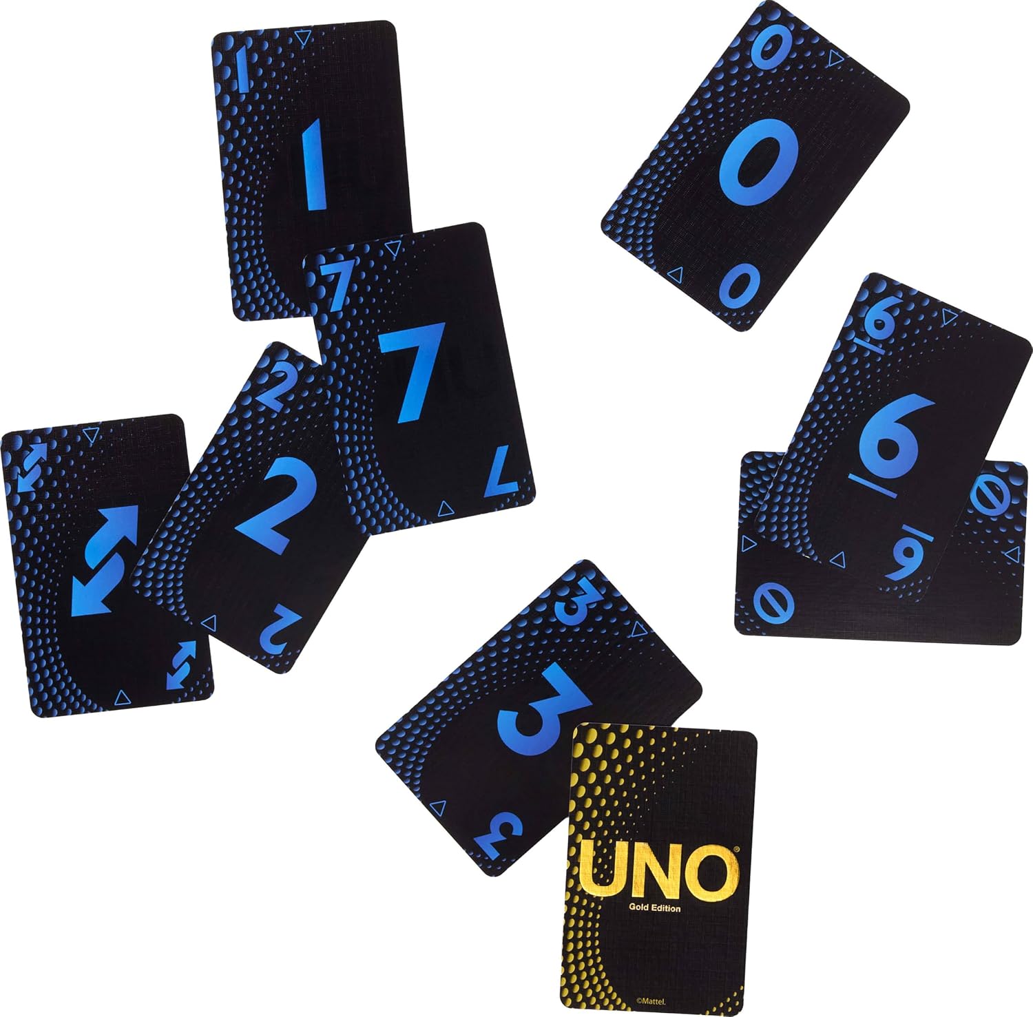Detalle 2 de マテルゲーム UNO GOLD EDITION JHB35 ゴールド仕様カードゲーム 112枚・2~10人用