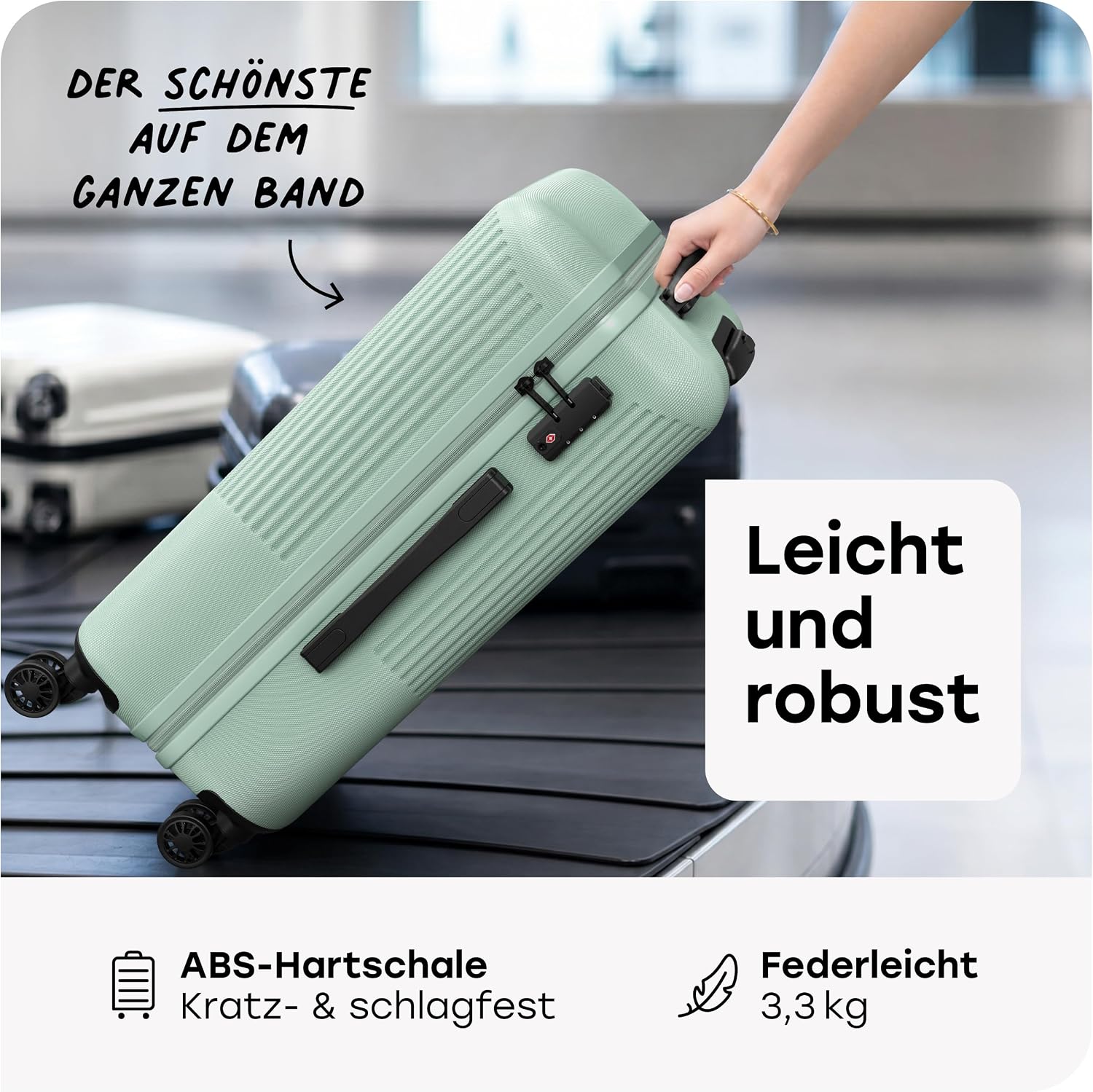 Detalle de Travelite Koffer Bali Größe M – 65 L, 67 cm, leicht & robust
